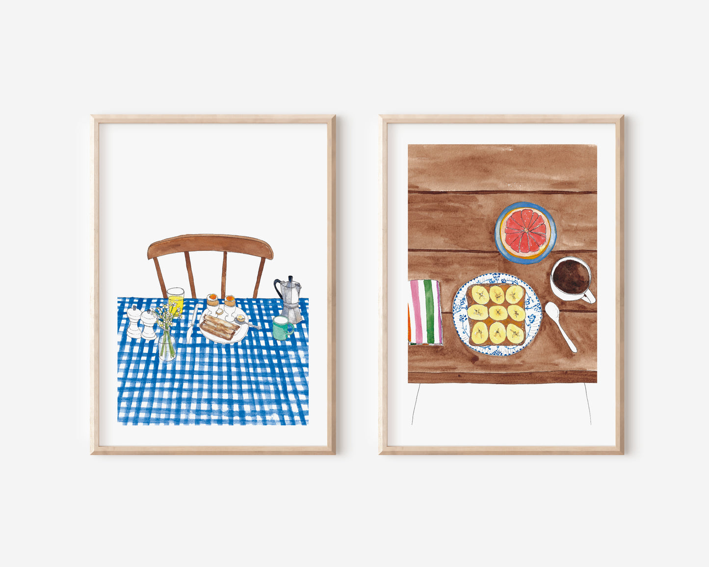 Banana on Toast Art Print