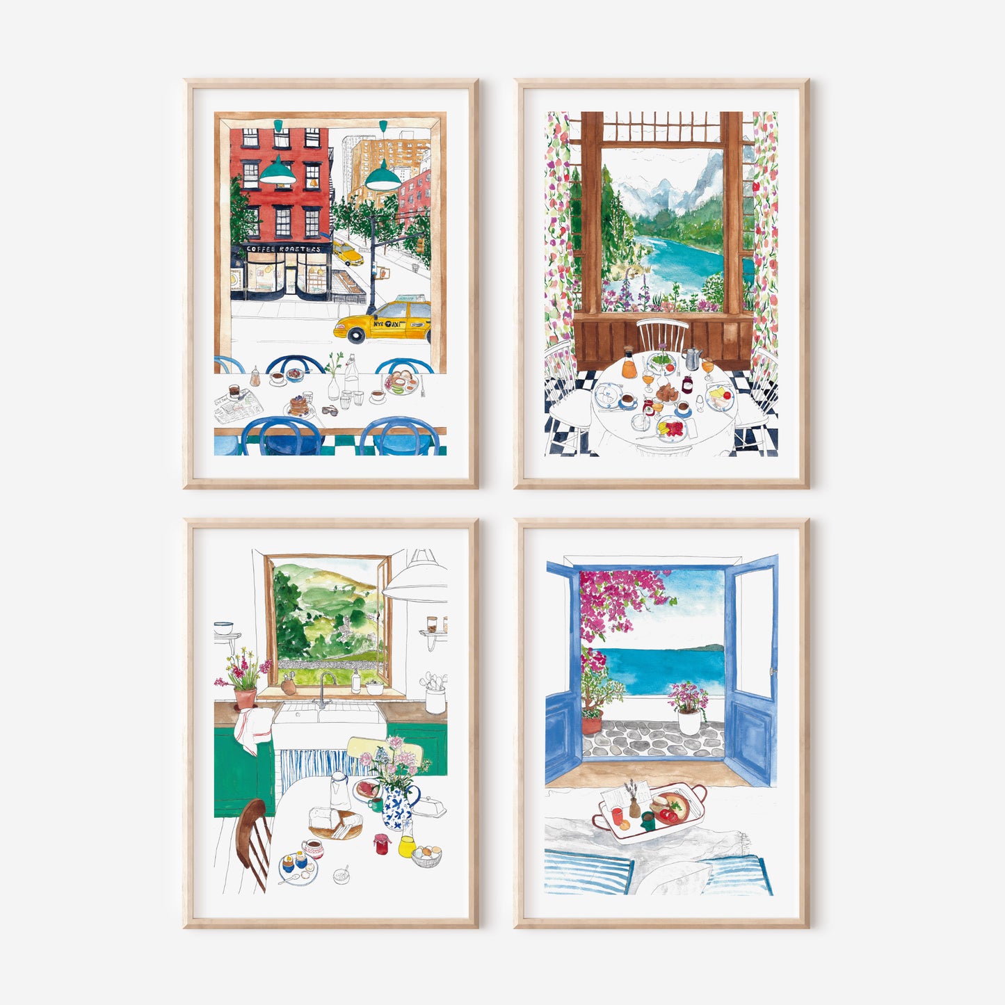 Lake Hotel Breakfast Limited Edition Print