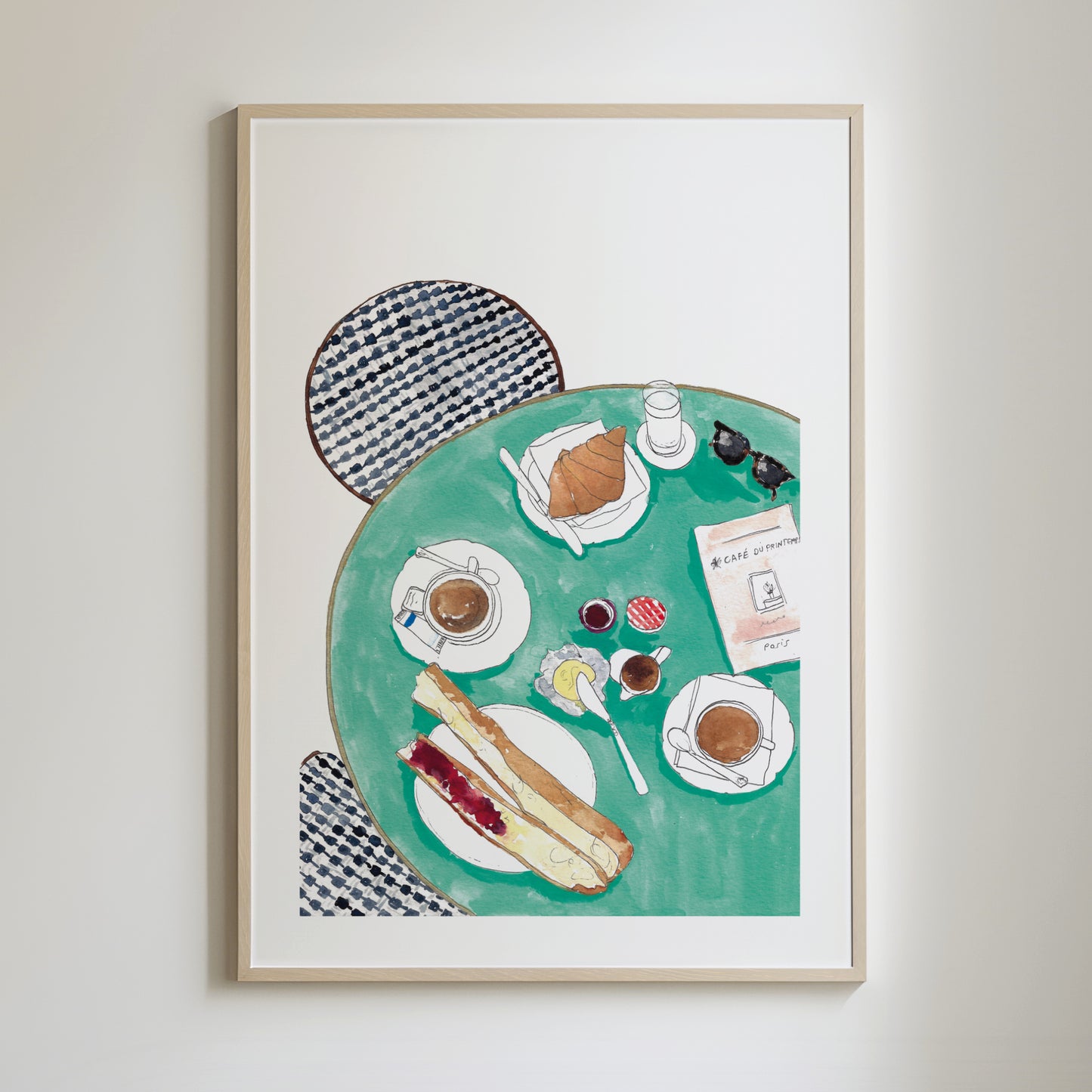 Breakfast in Paris Art Print