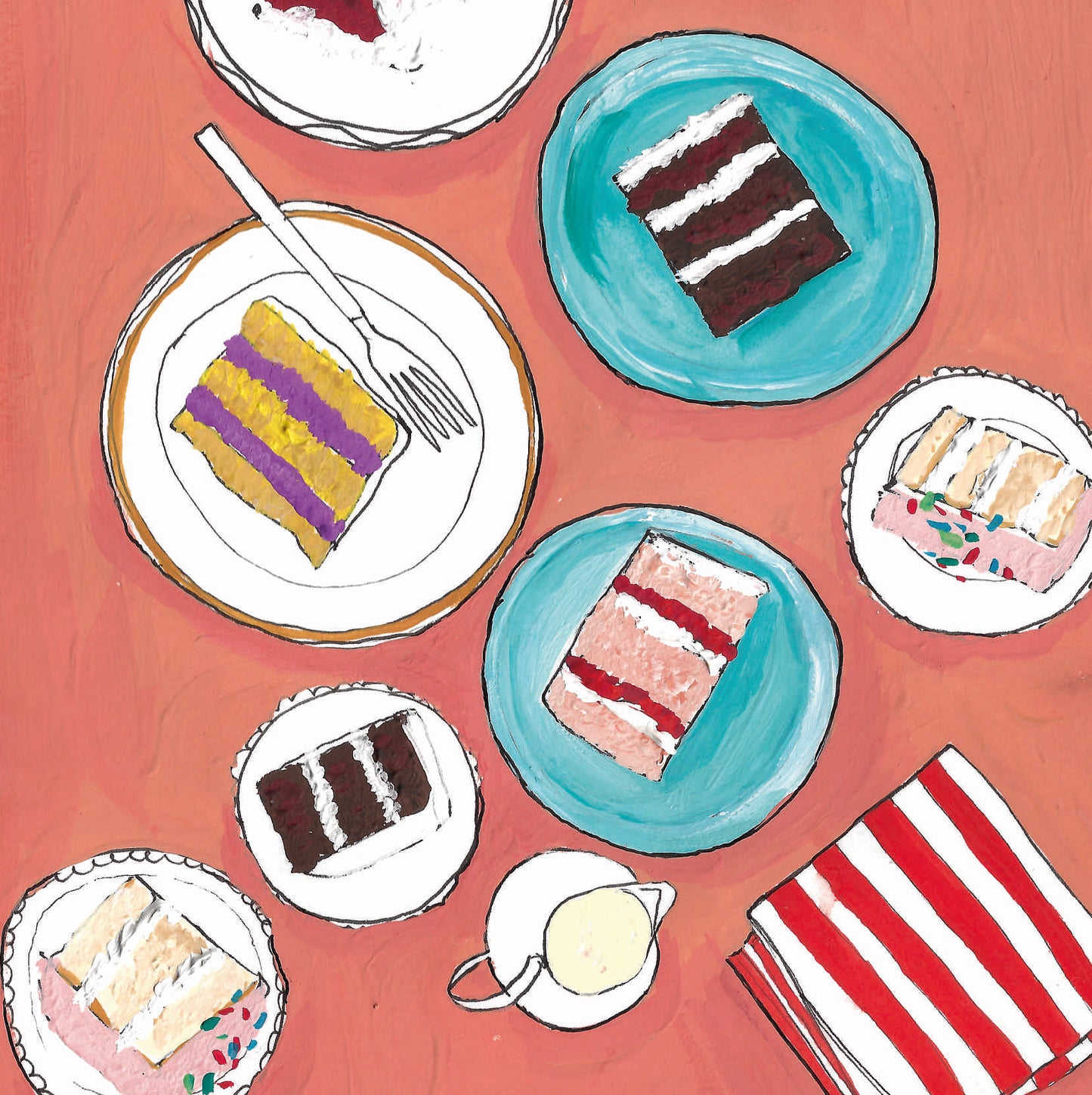 Birthday Cake Slices Card