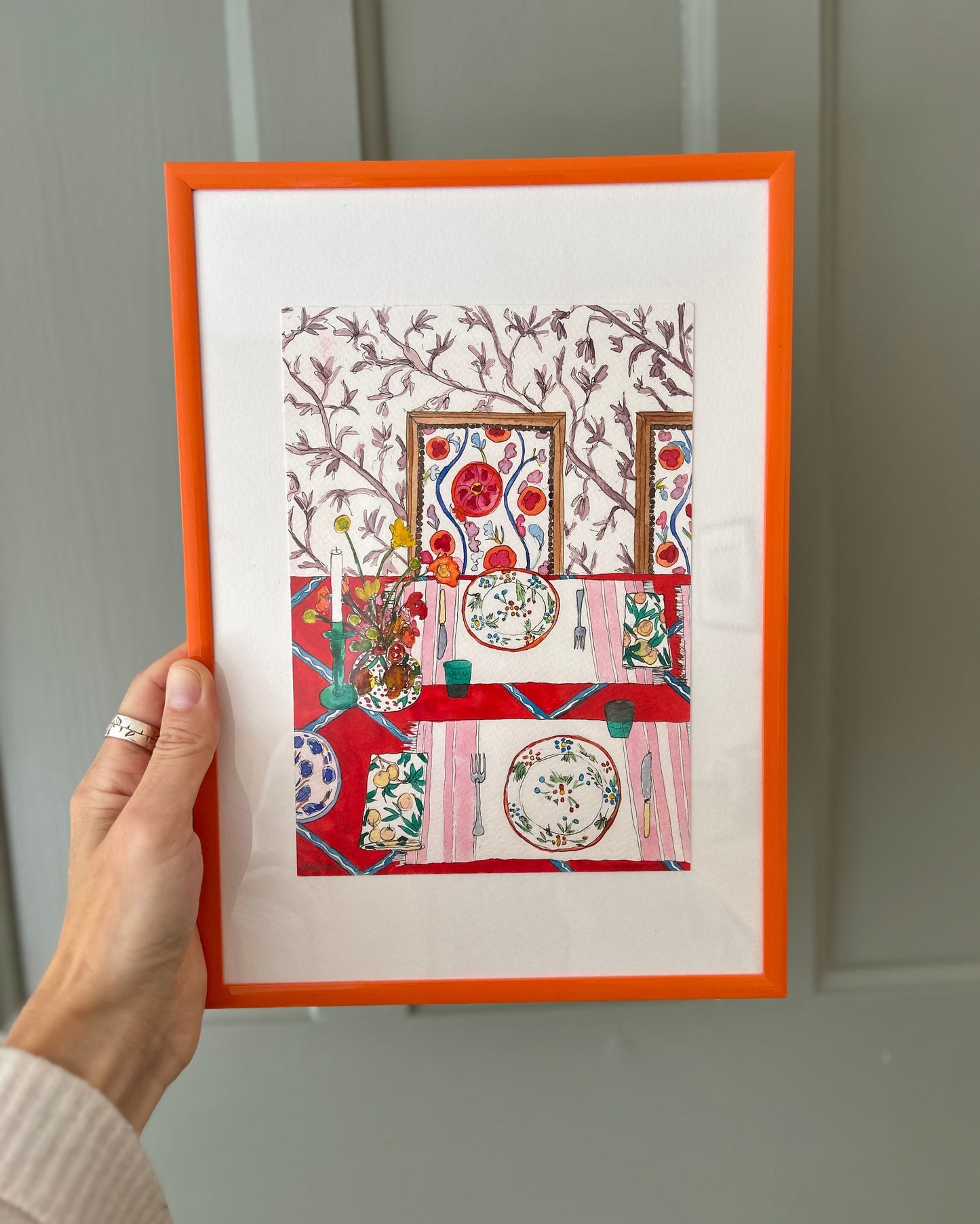 Framed Original Tabletop Painting