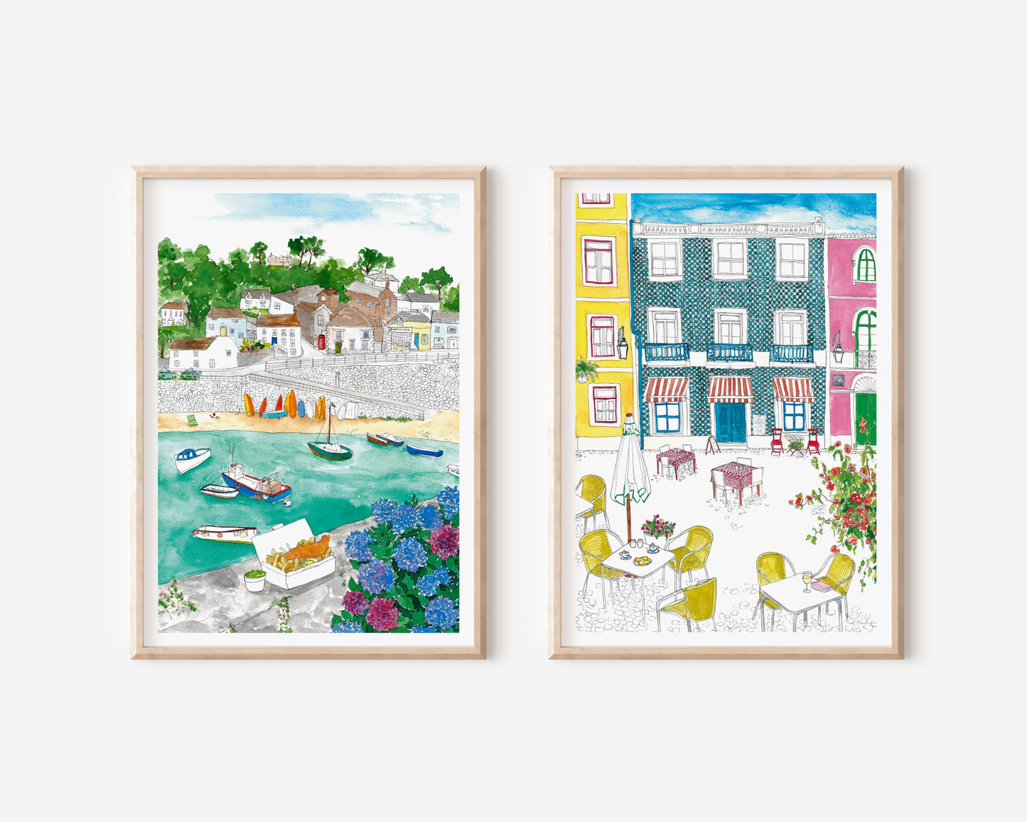 Portuguese City Art Print