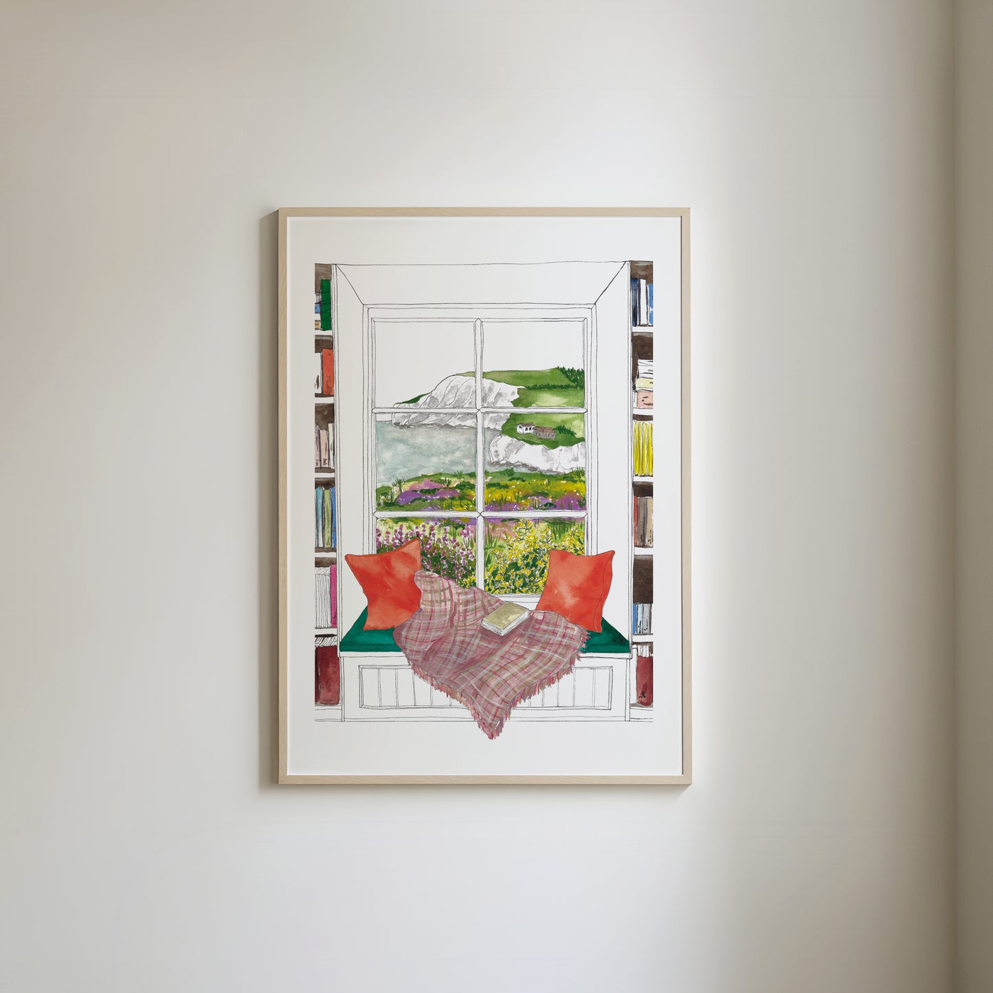 Isle of Wight Window View Print