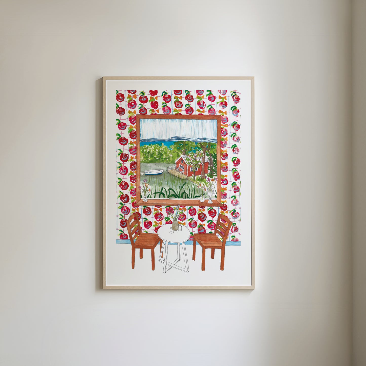 Scandinavian Window View Print