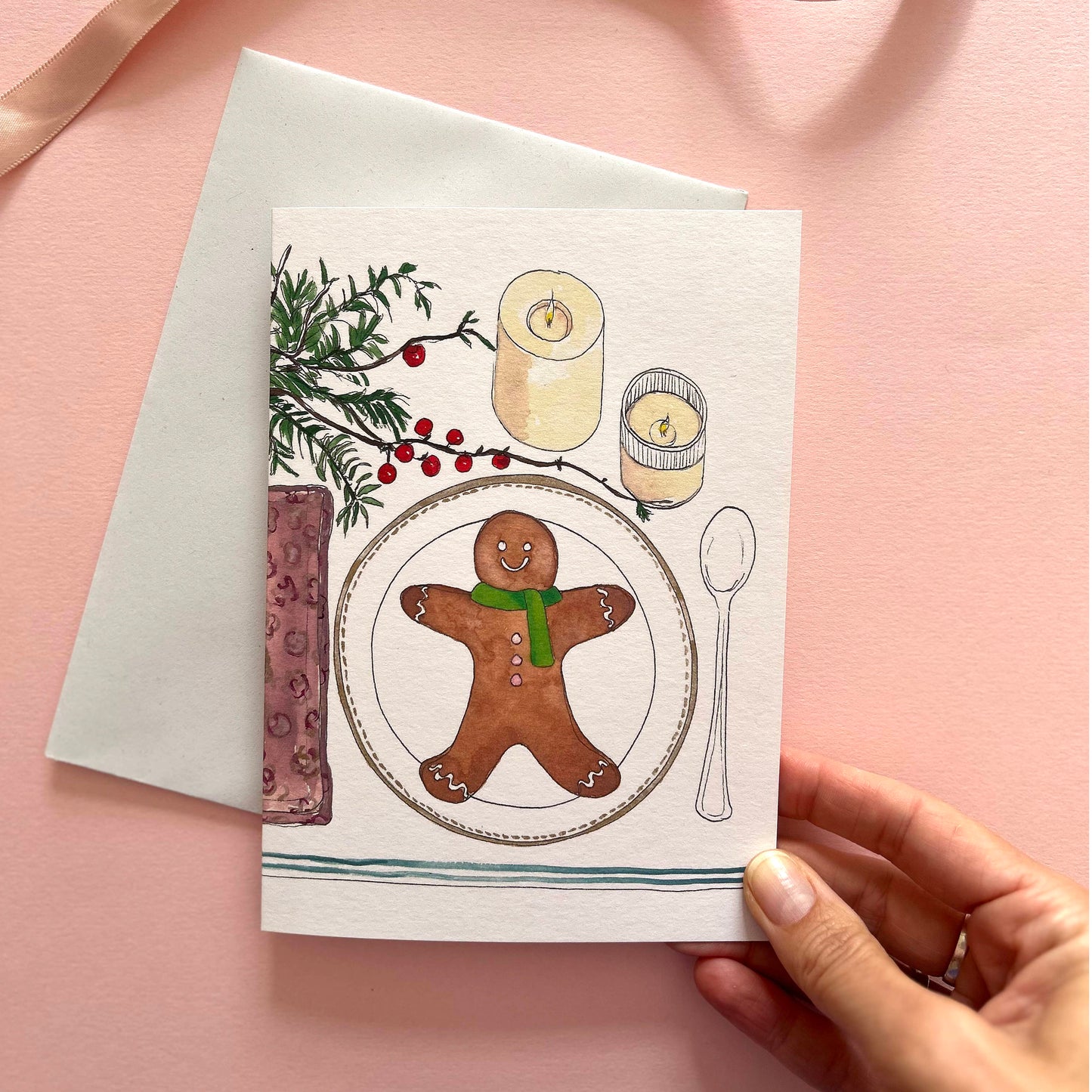 Christmas Gingerbread Man Card