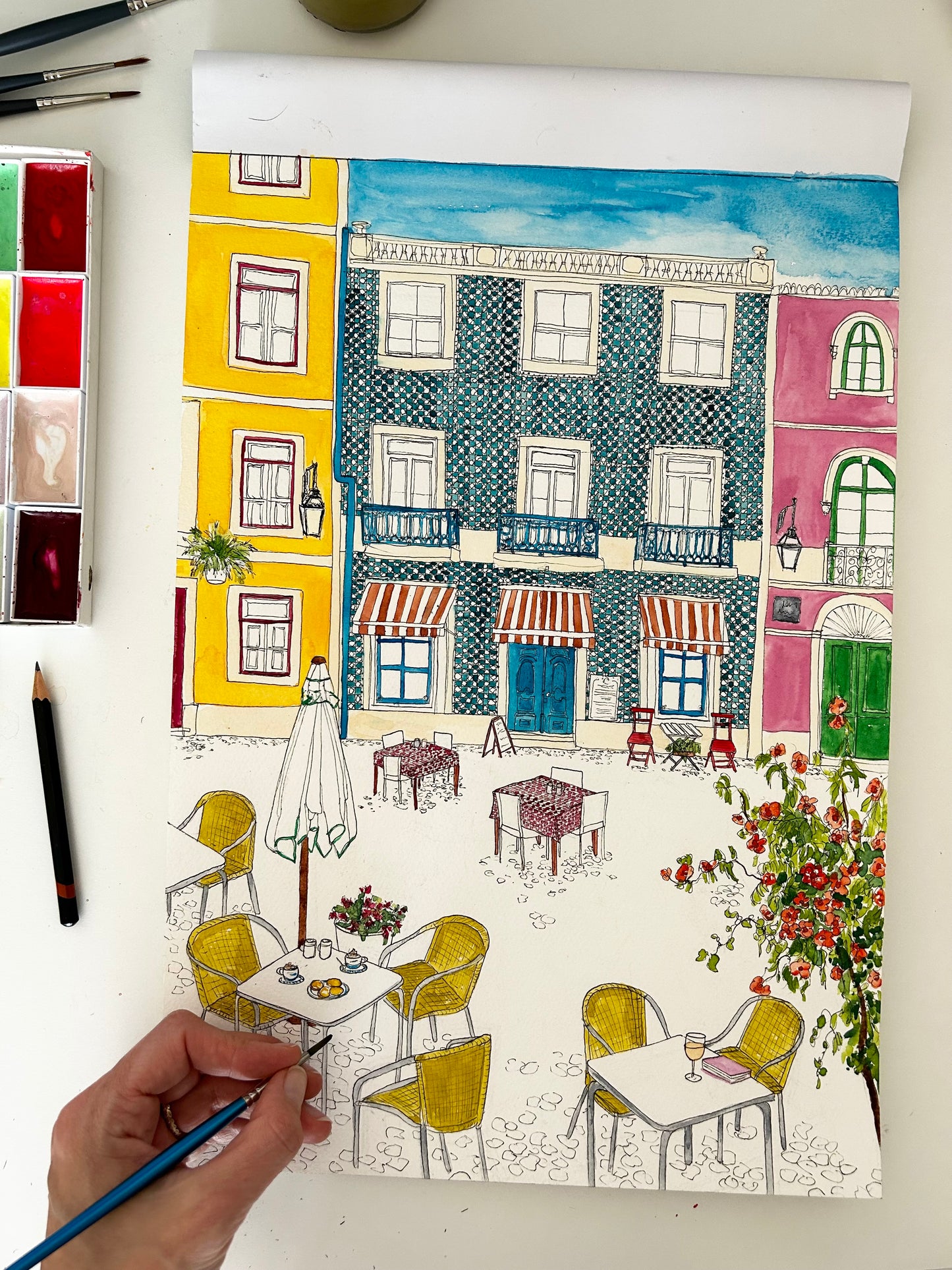 Portuguese City Art Print