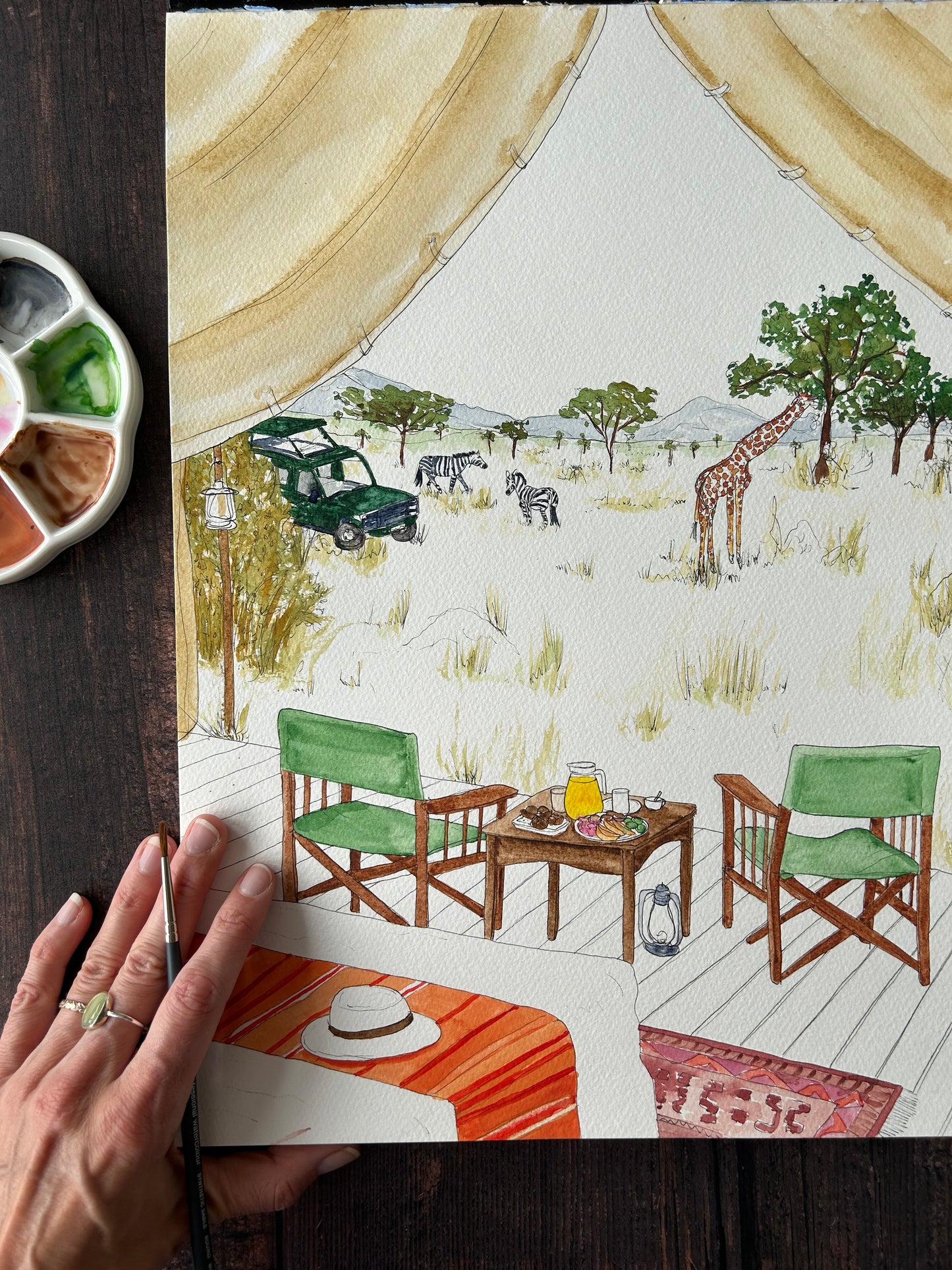 Kenya Safari Art Print