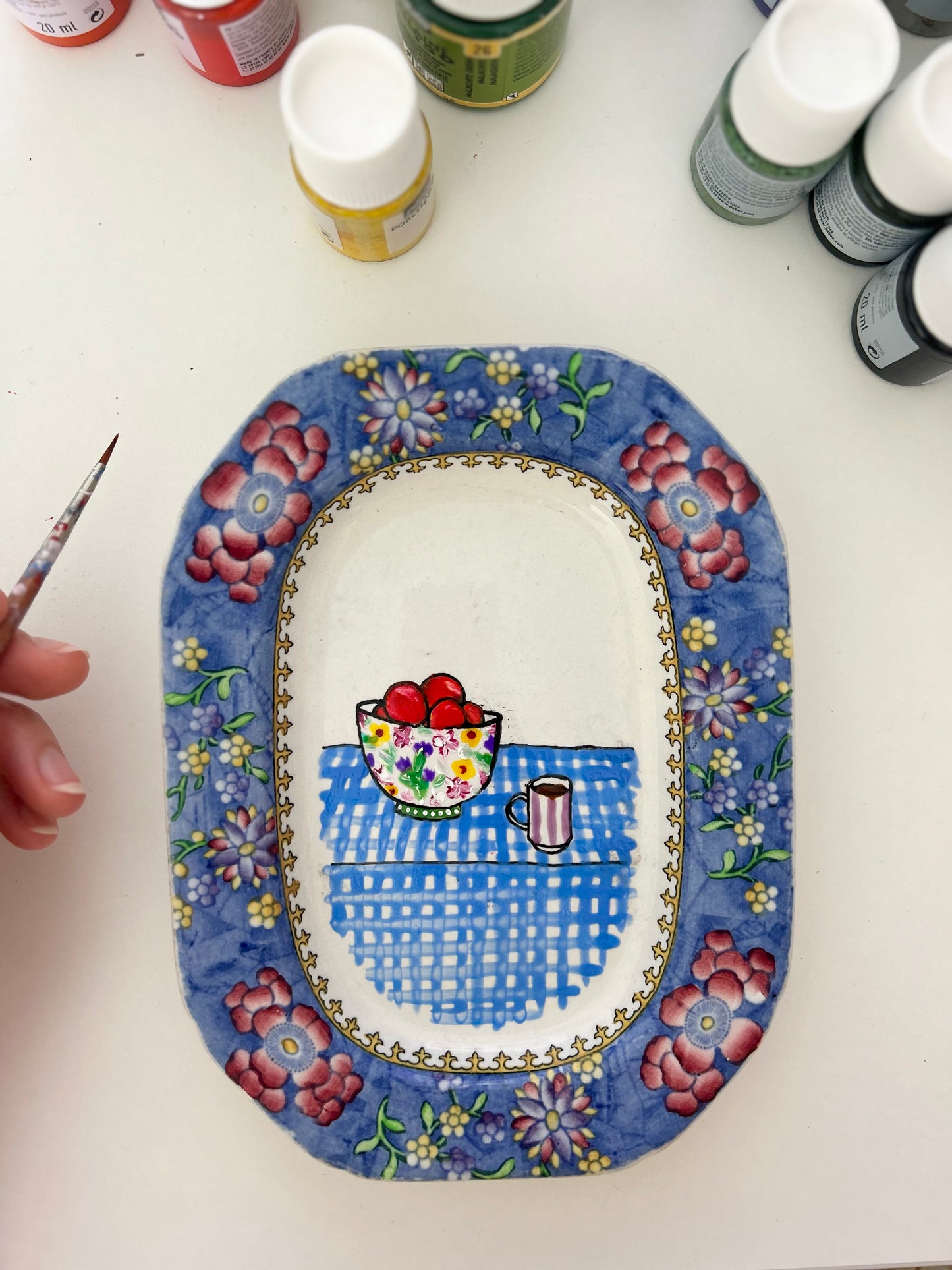 Illustrated Vintage Small Platter - Wall Plate