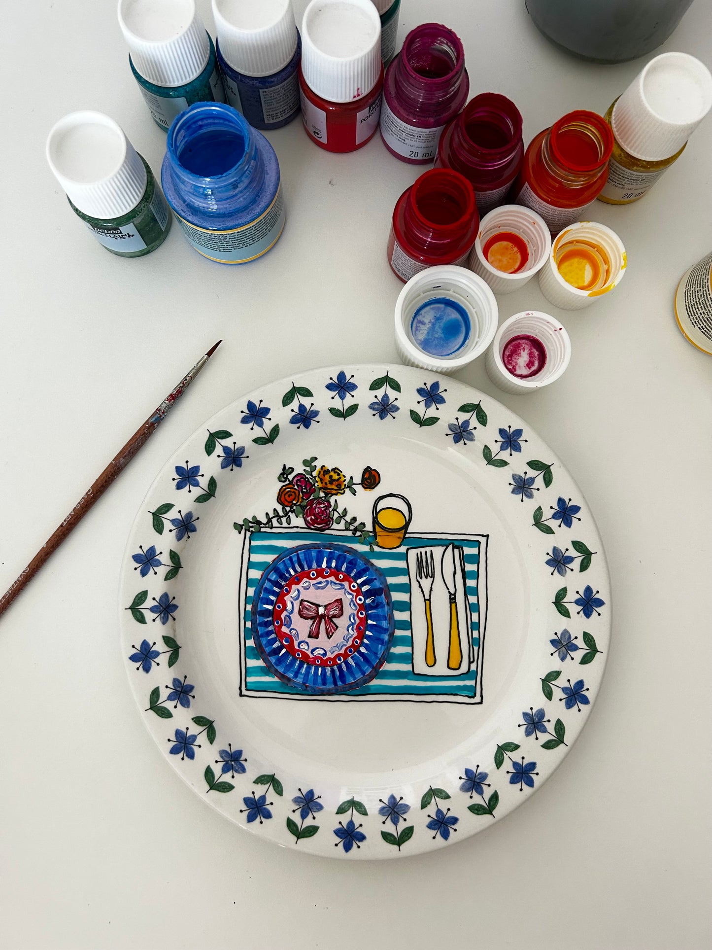 Illustrated Vintage Wall Plate
