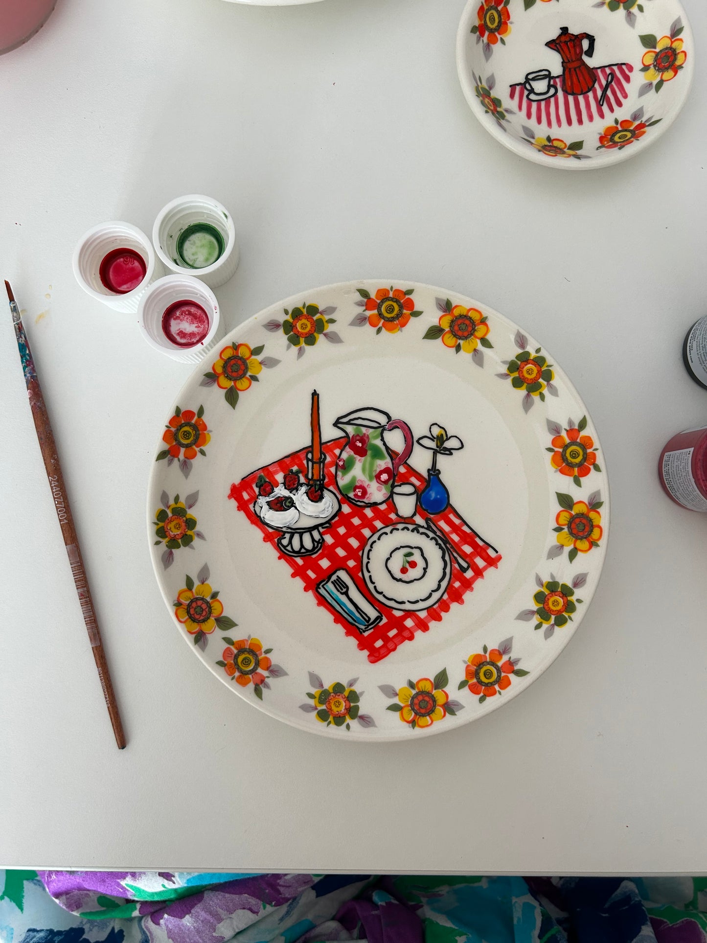 Illustrated Vintage Wall Plate