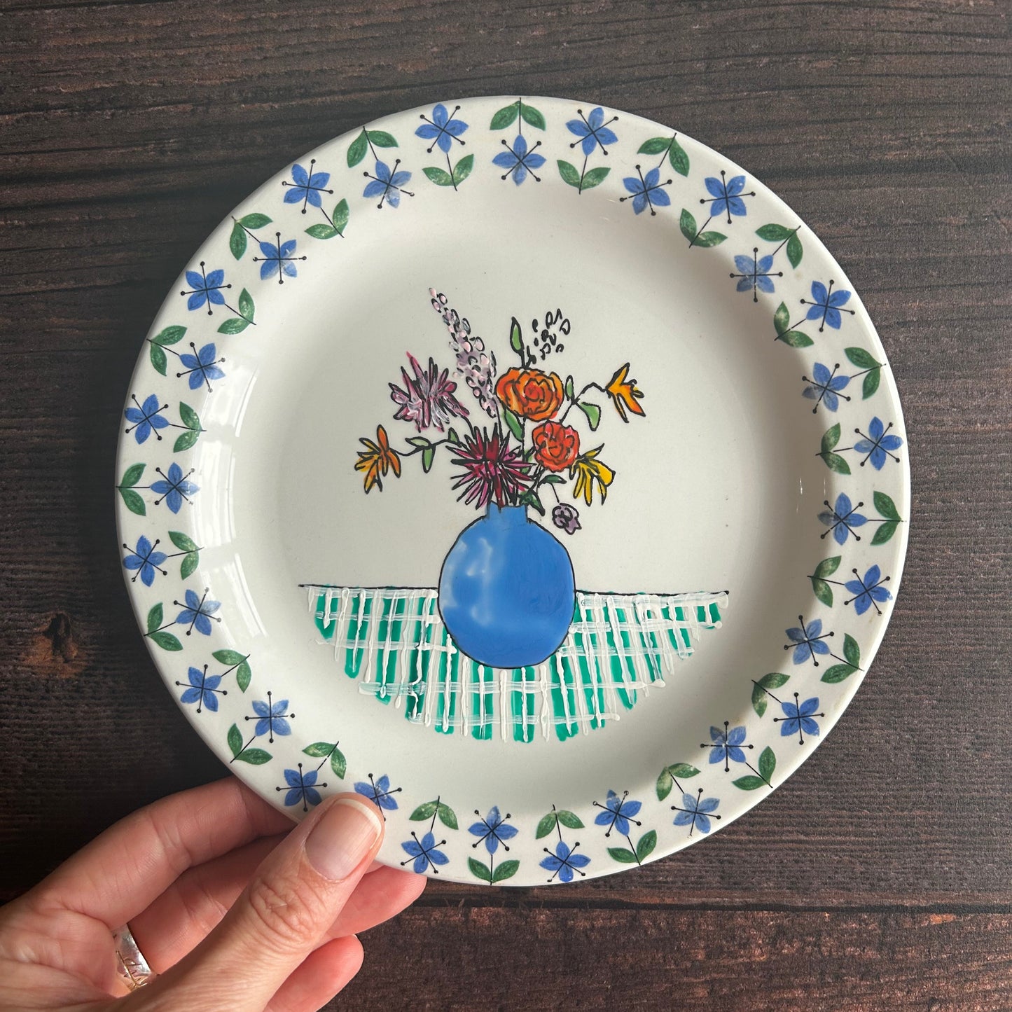 Illustrated Vintage Wall Plate