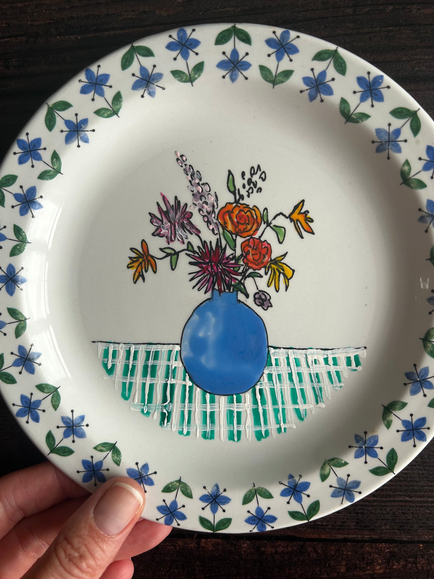 Illustrated Vintage Wall Plate