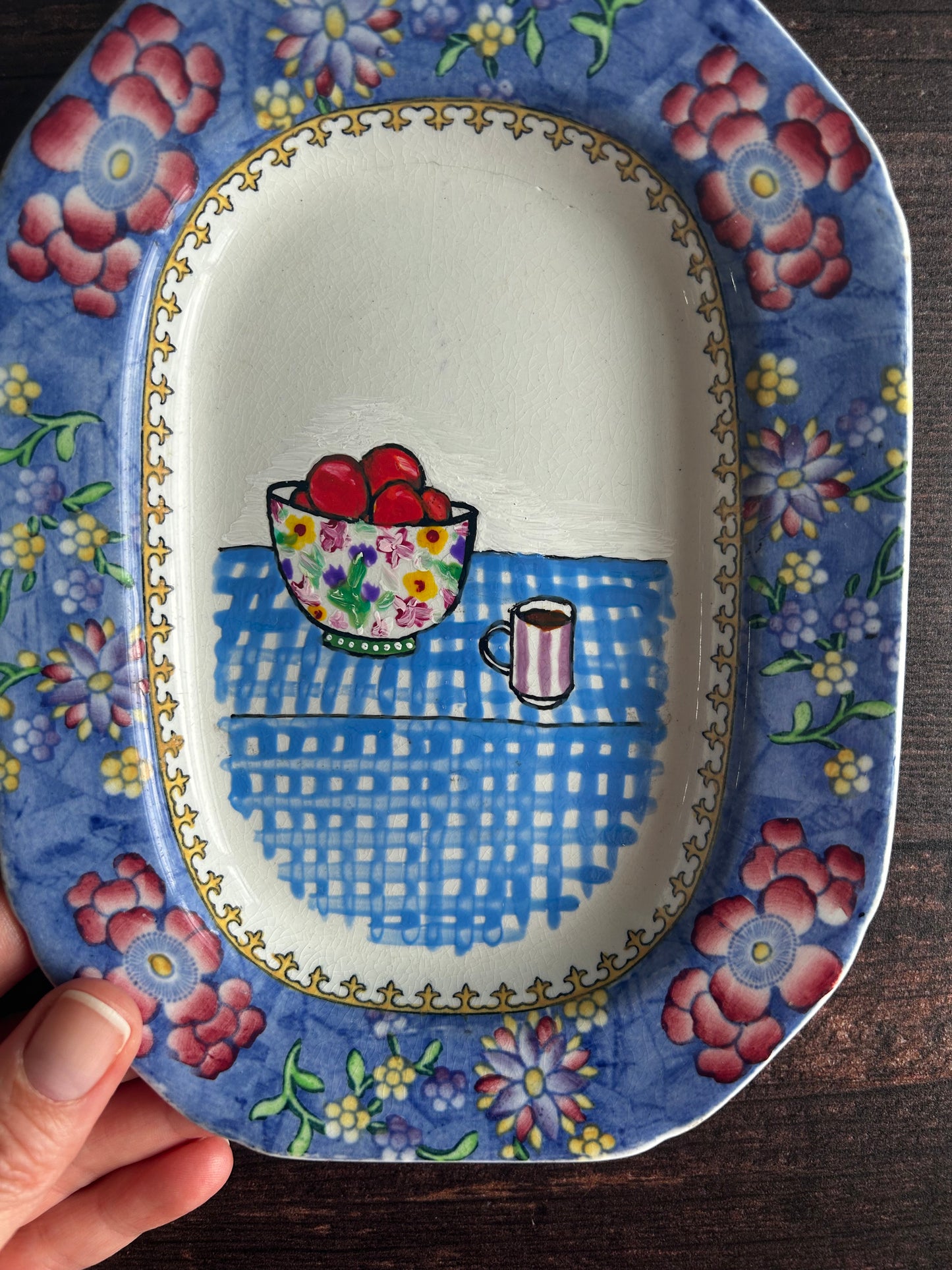 Illustrated Vintage Small Platter - Wall Plate