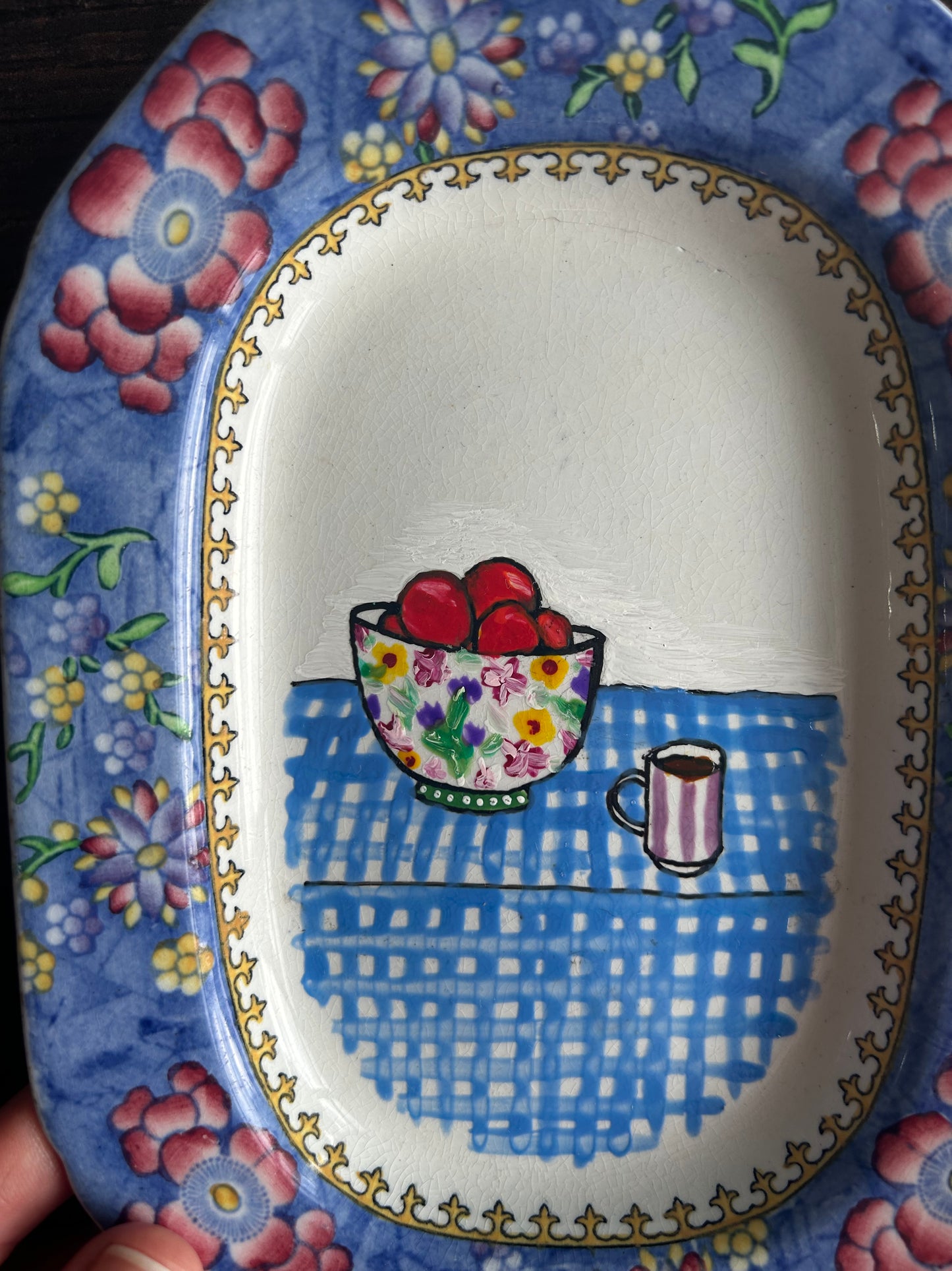 Illustrated Vintage Small Platter - Wall Plate