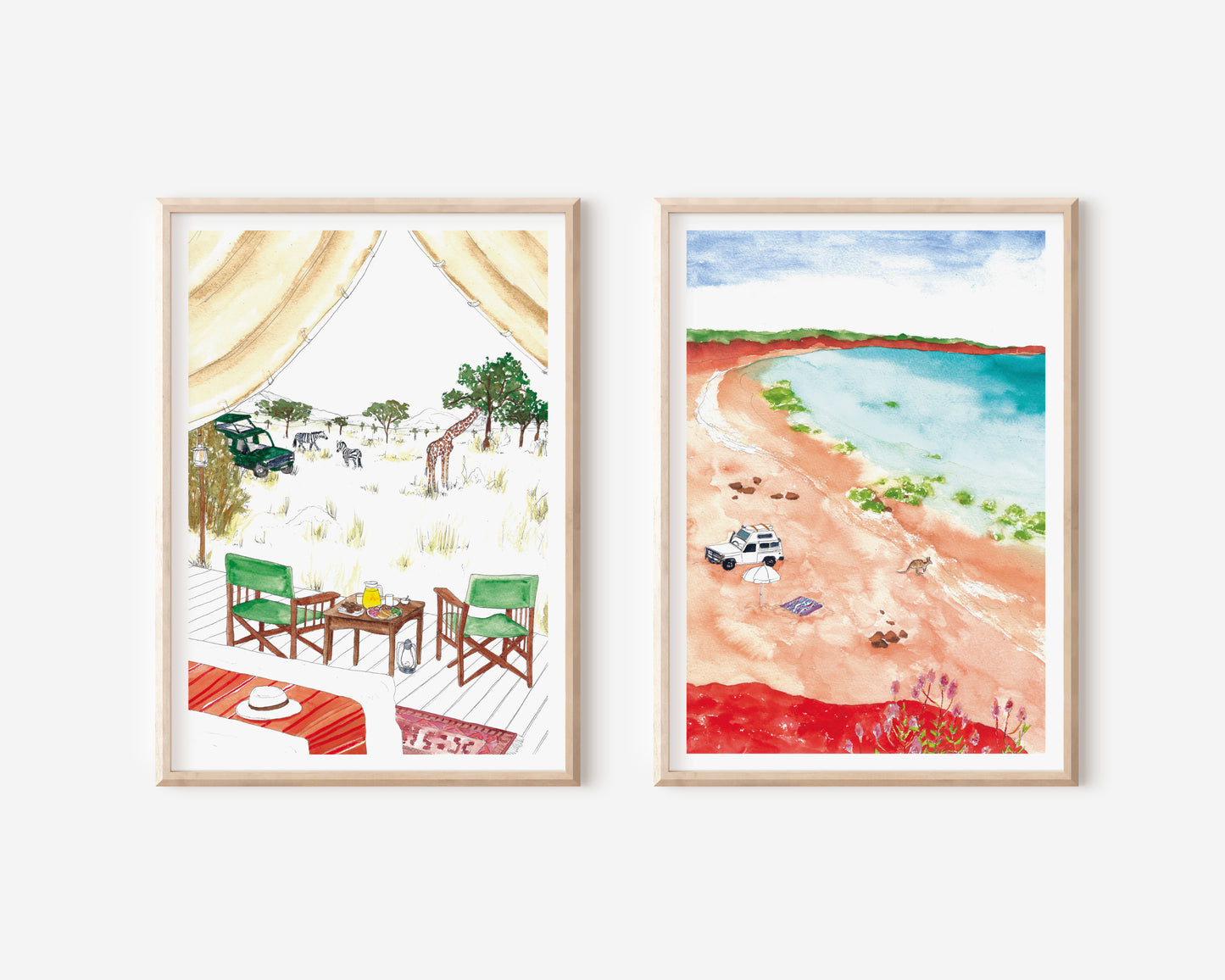 Kenya Safari Art Print