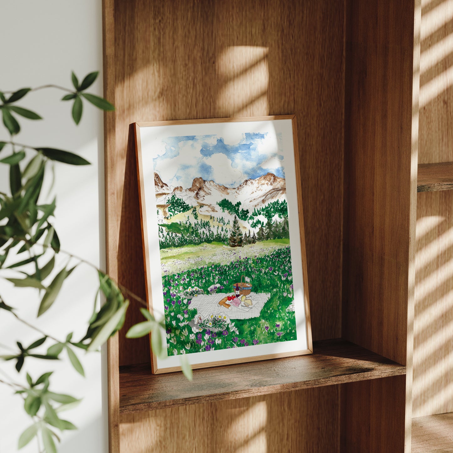 Spring Swiss Alps Art Print