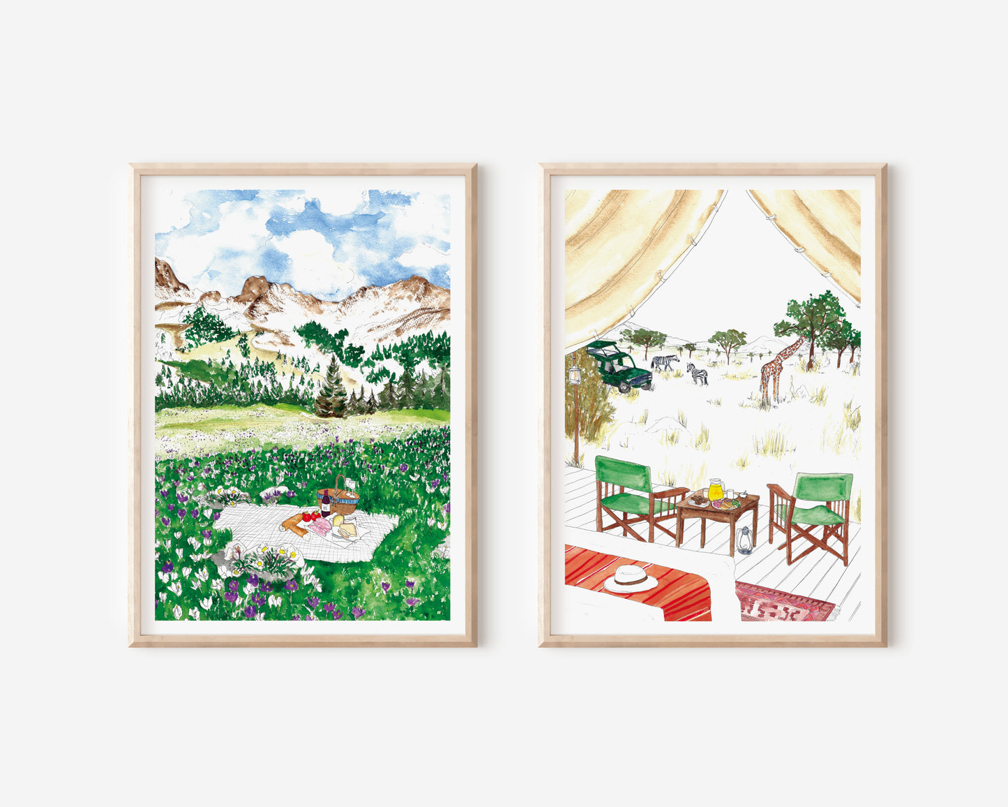Kenya Safari Art Print