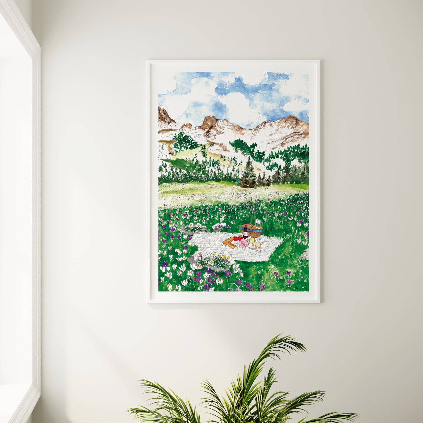 Spring Swiss Alps Art Print