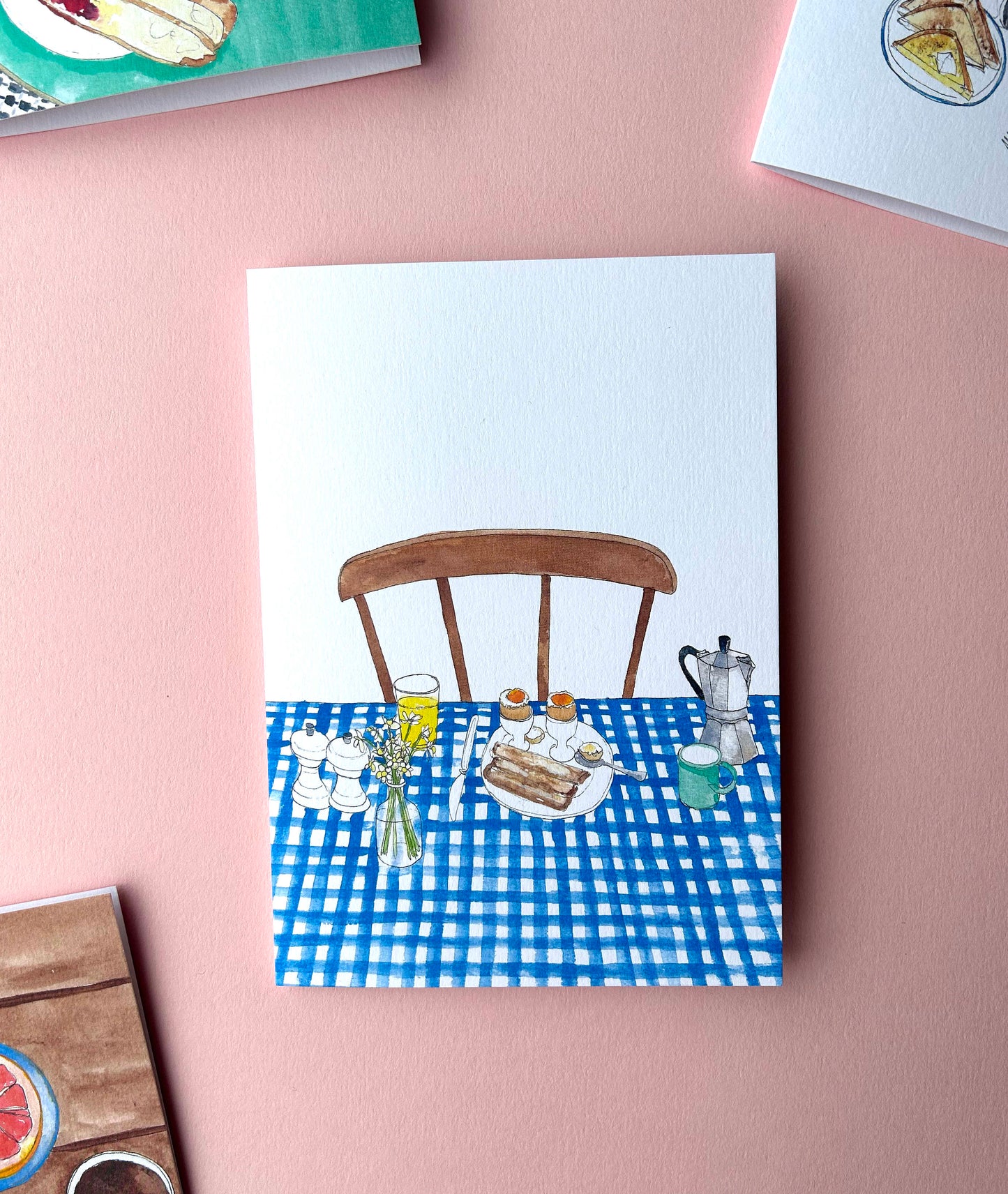 Boiled Eggs with Soldiers Card