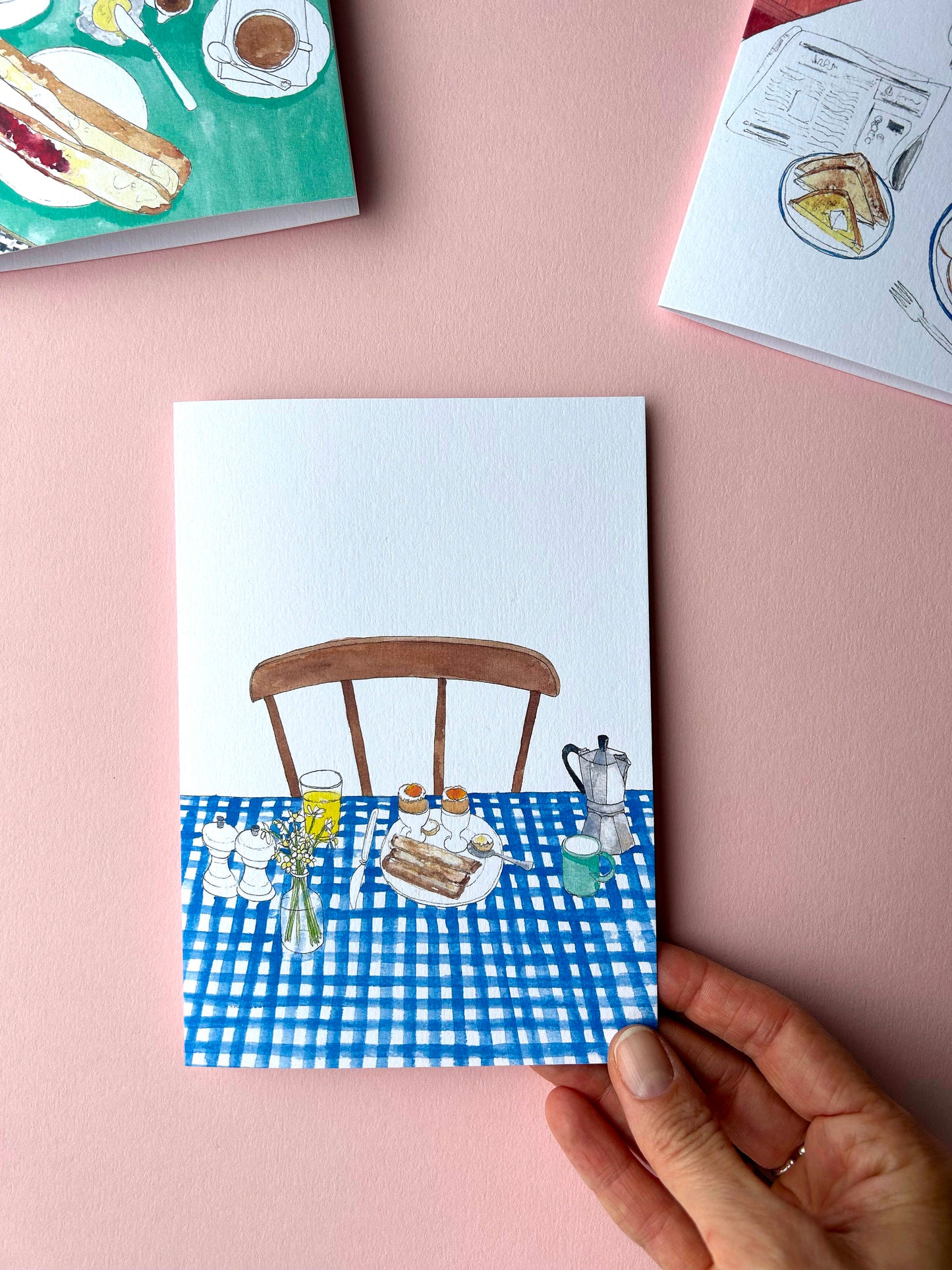 Boiled Eggs with Soldiers Card