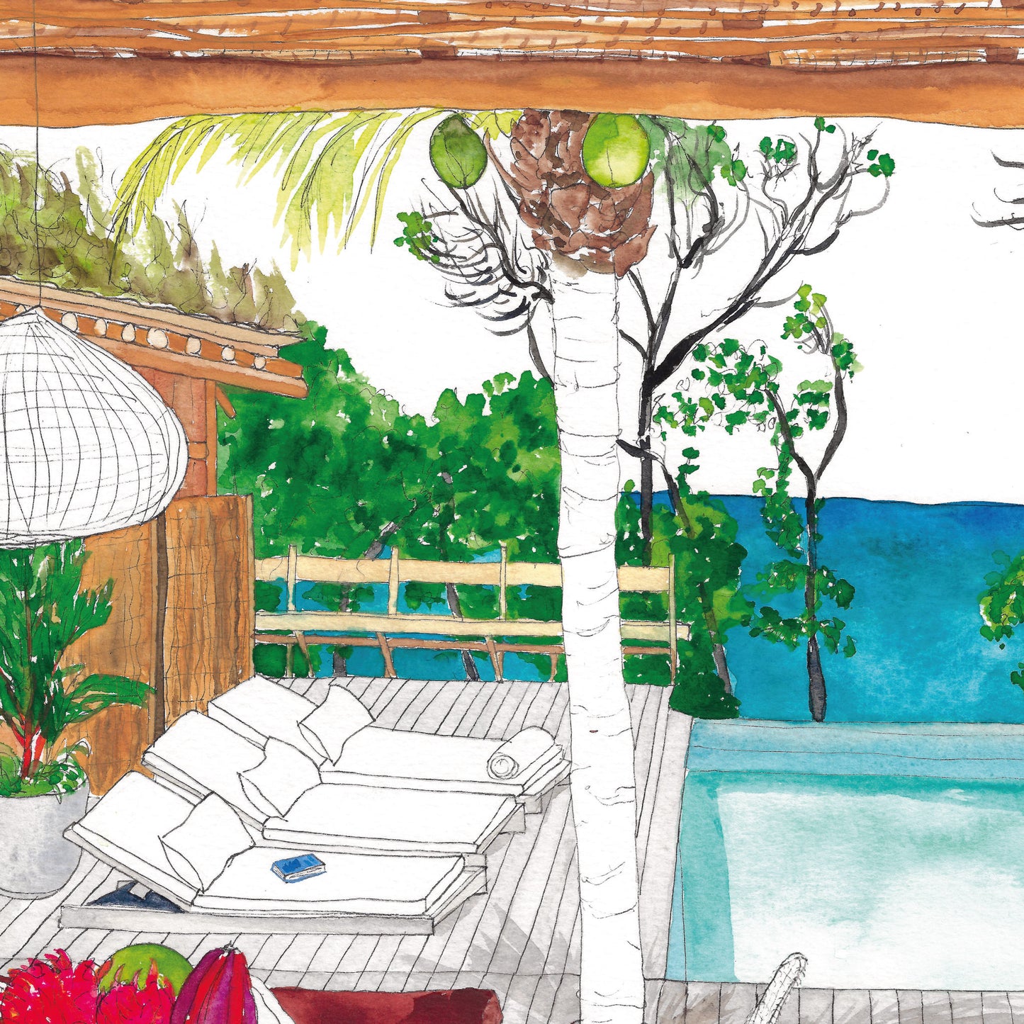 Brazil Hotel Art Print