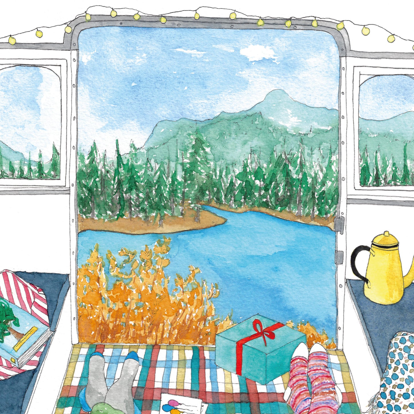 Camper Van holiday Card