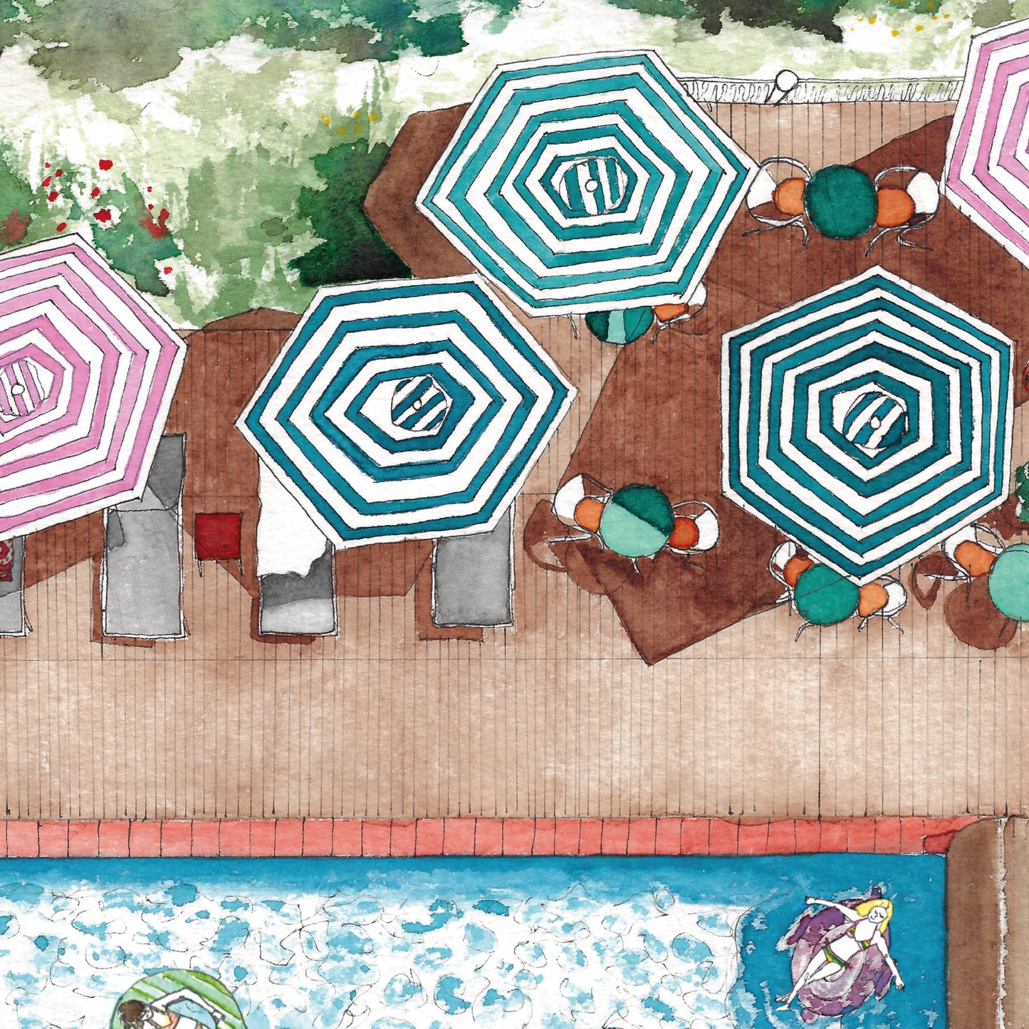 Summer Holiday Pool Card
