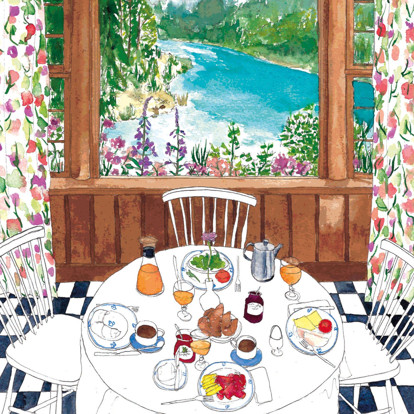 Lake Hotel Breakfast Card