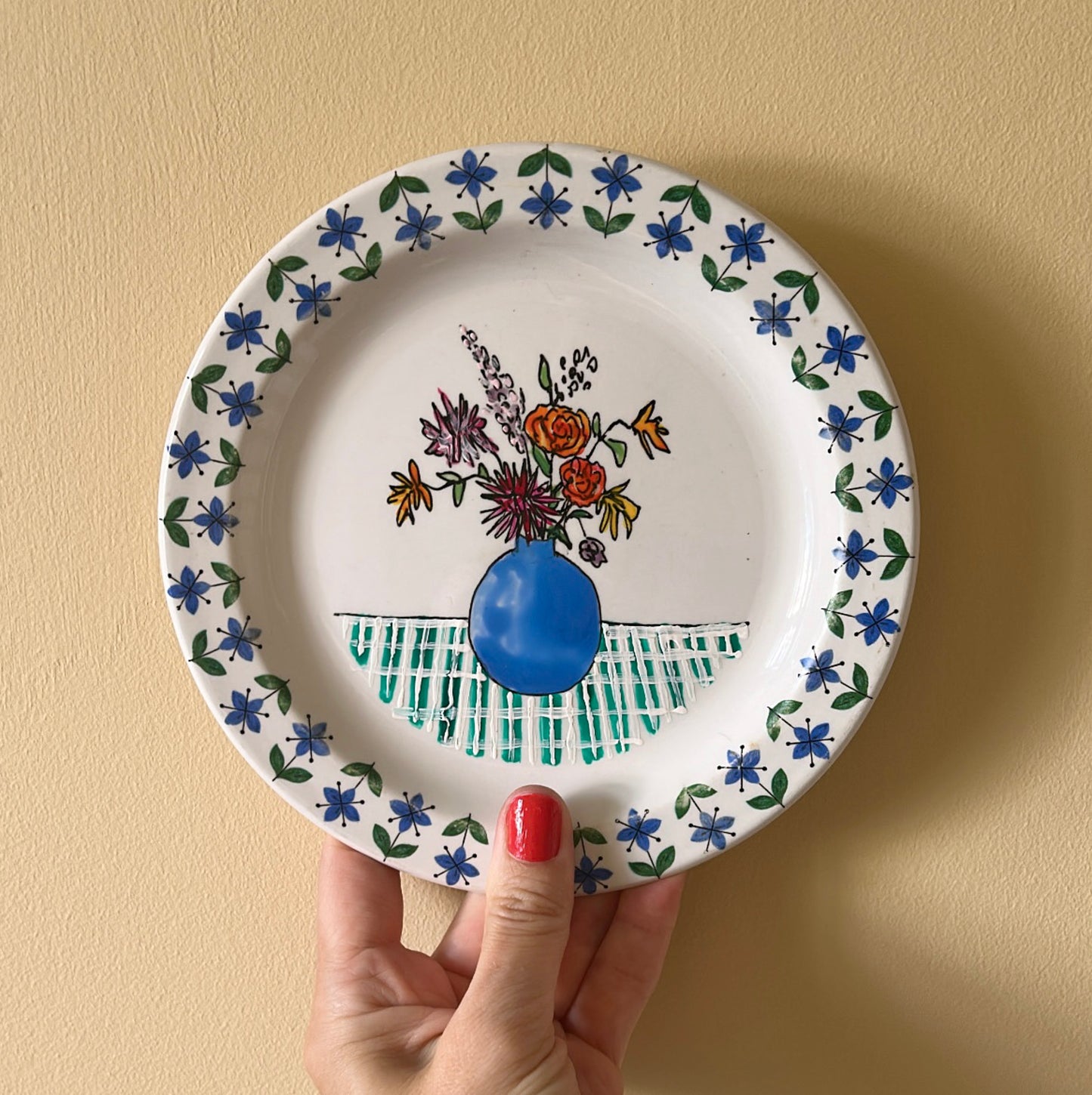 Illustrated Vintage Wall Plate