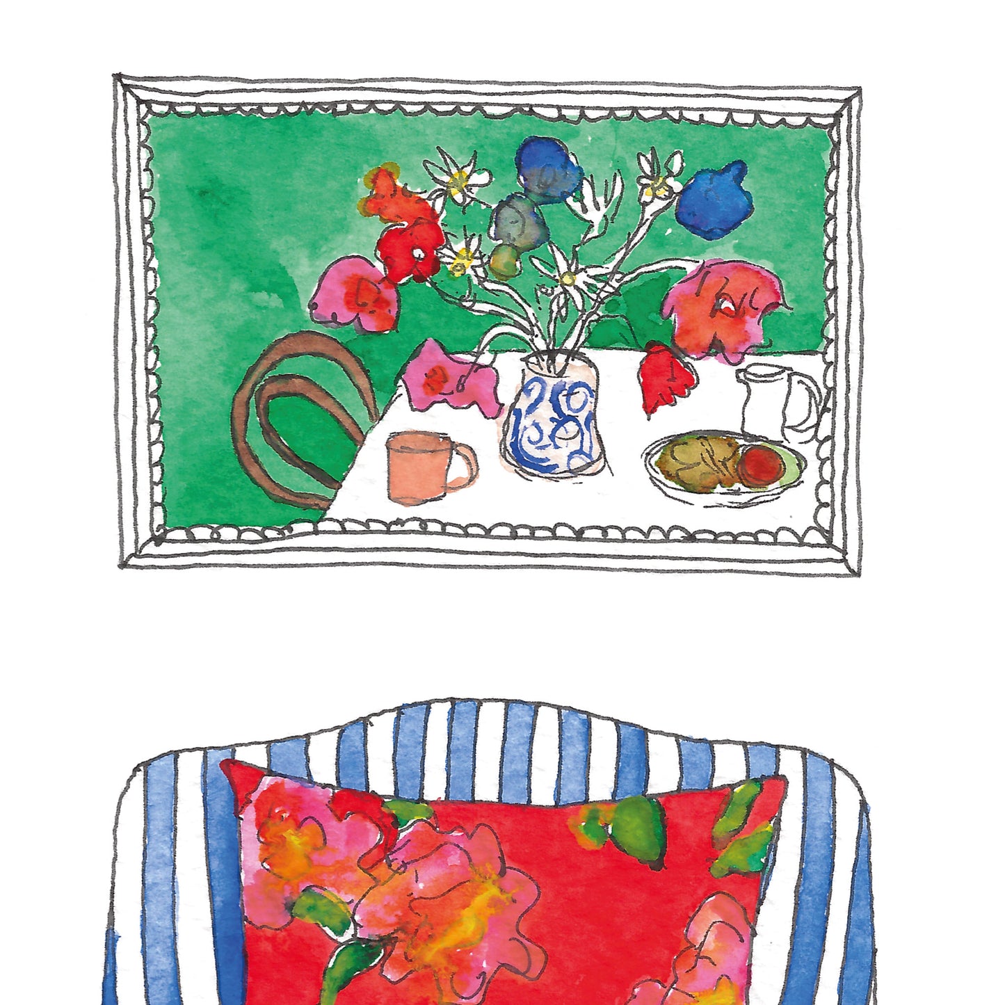 Sally's Chair Art Print