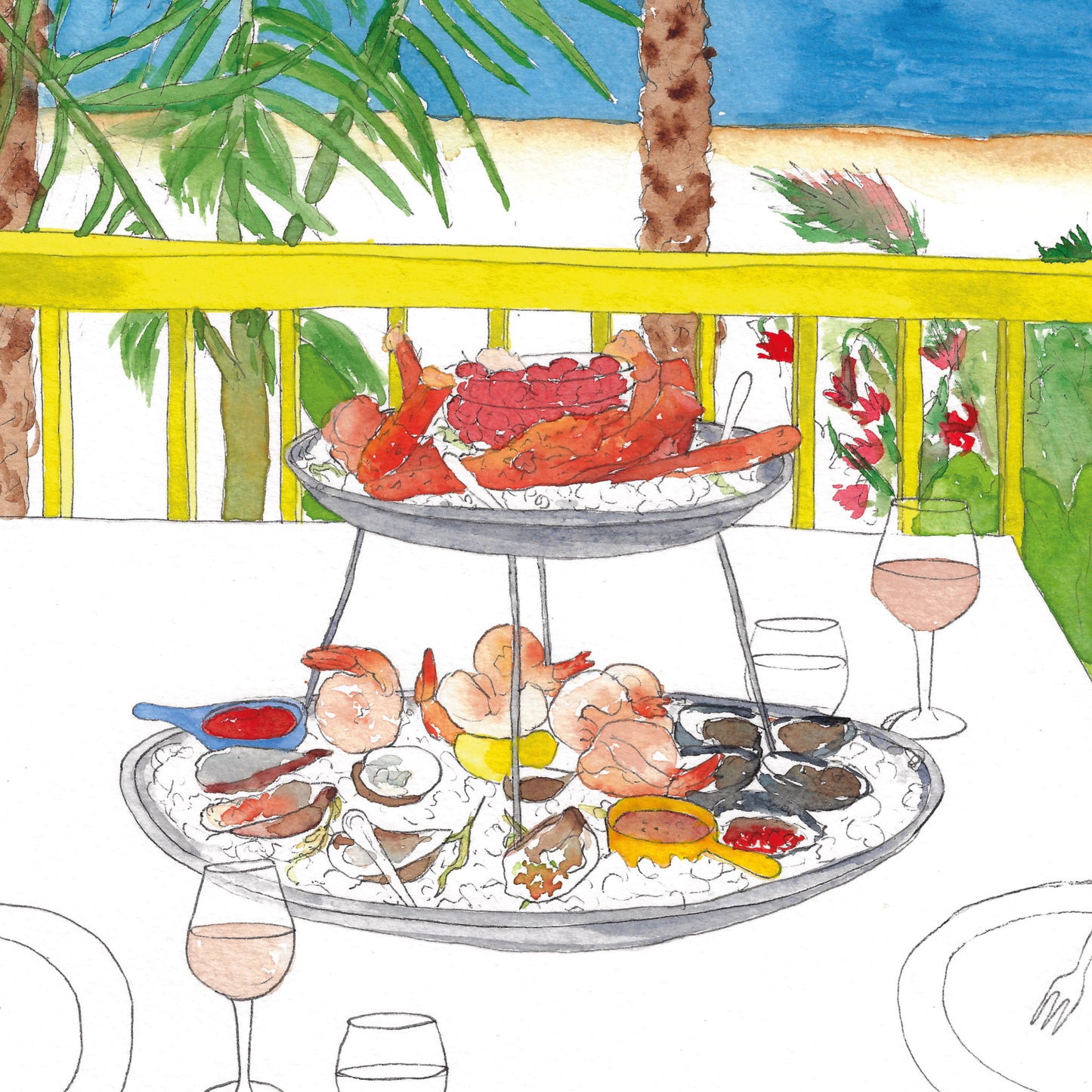 Seaside Meal Card