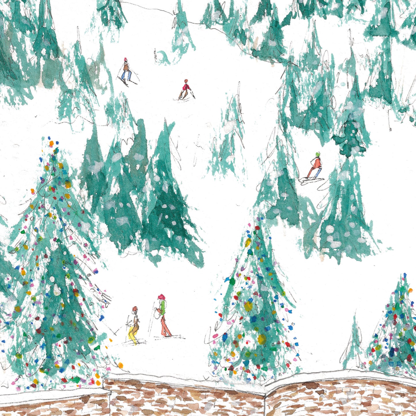 Ski Resort Art Print