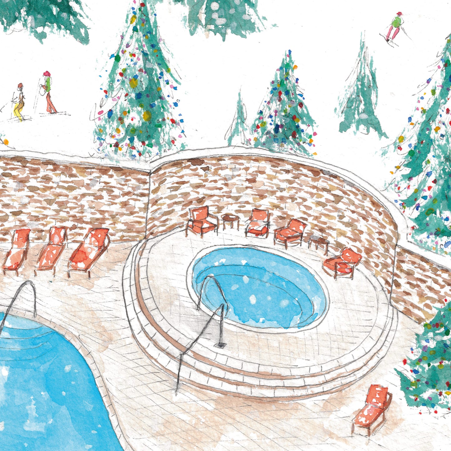Ski Resort Art Print