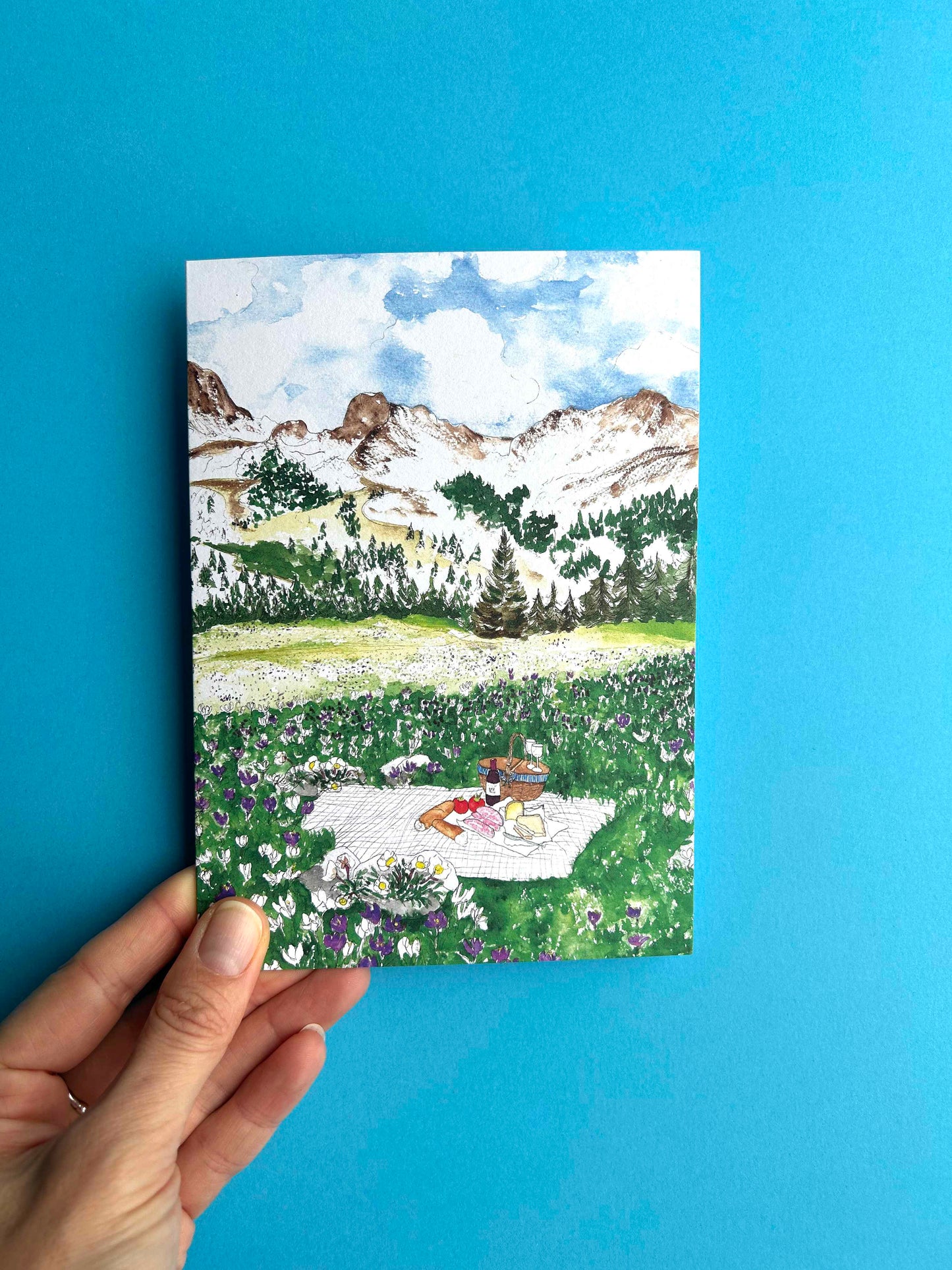Spring in the Alps Card