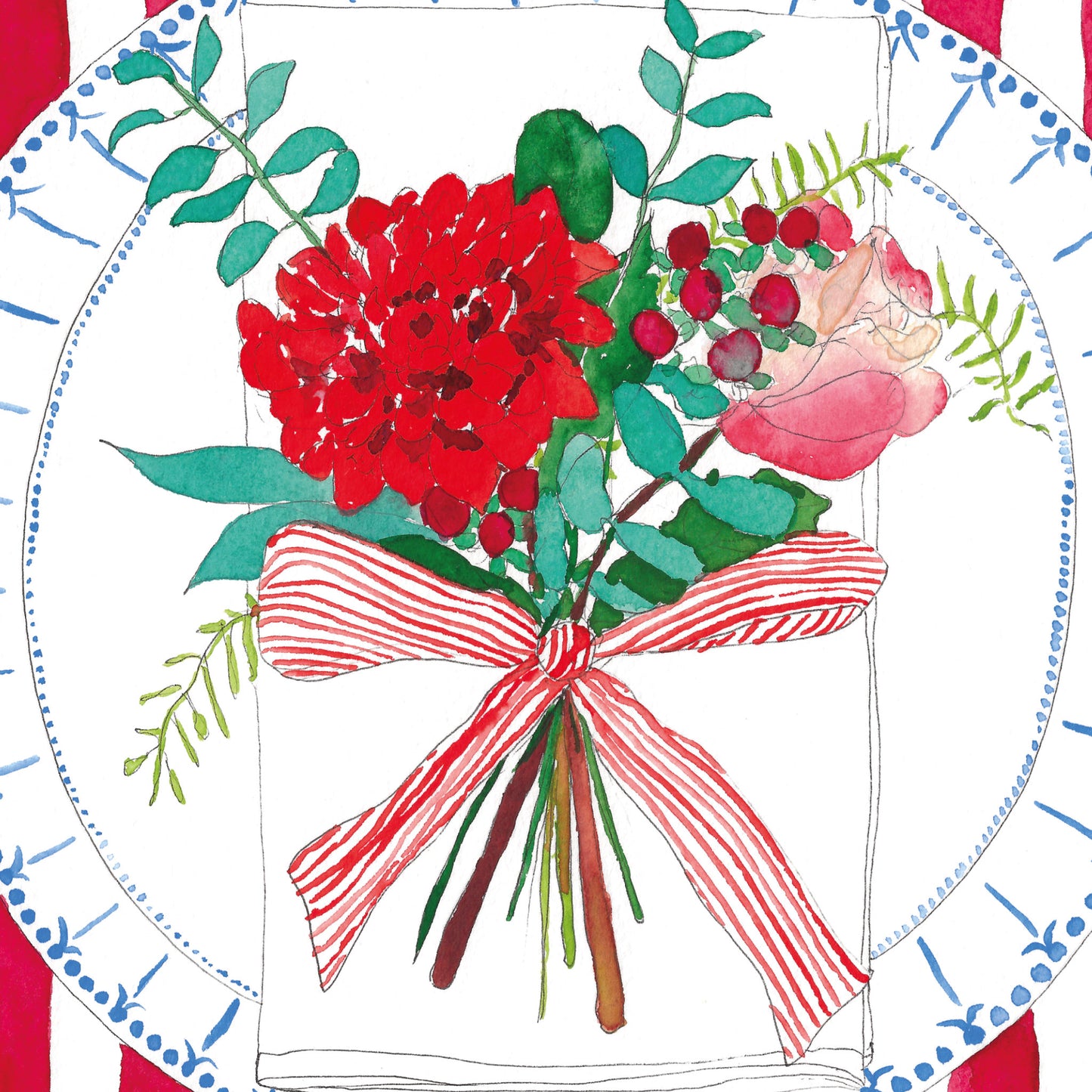 Red Posy Art Print