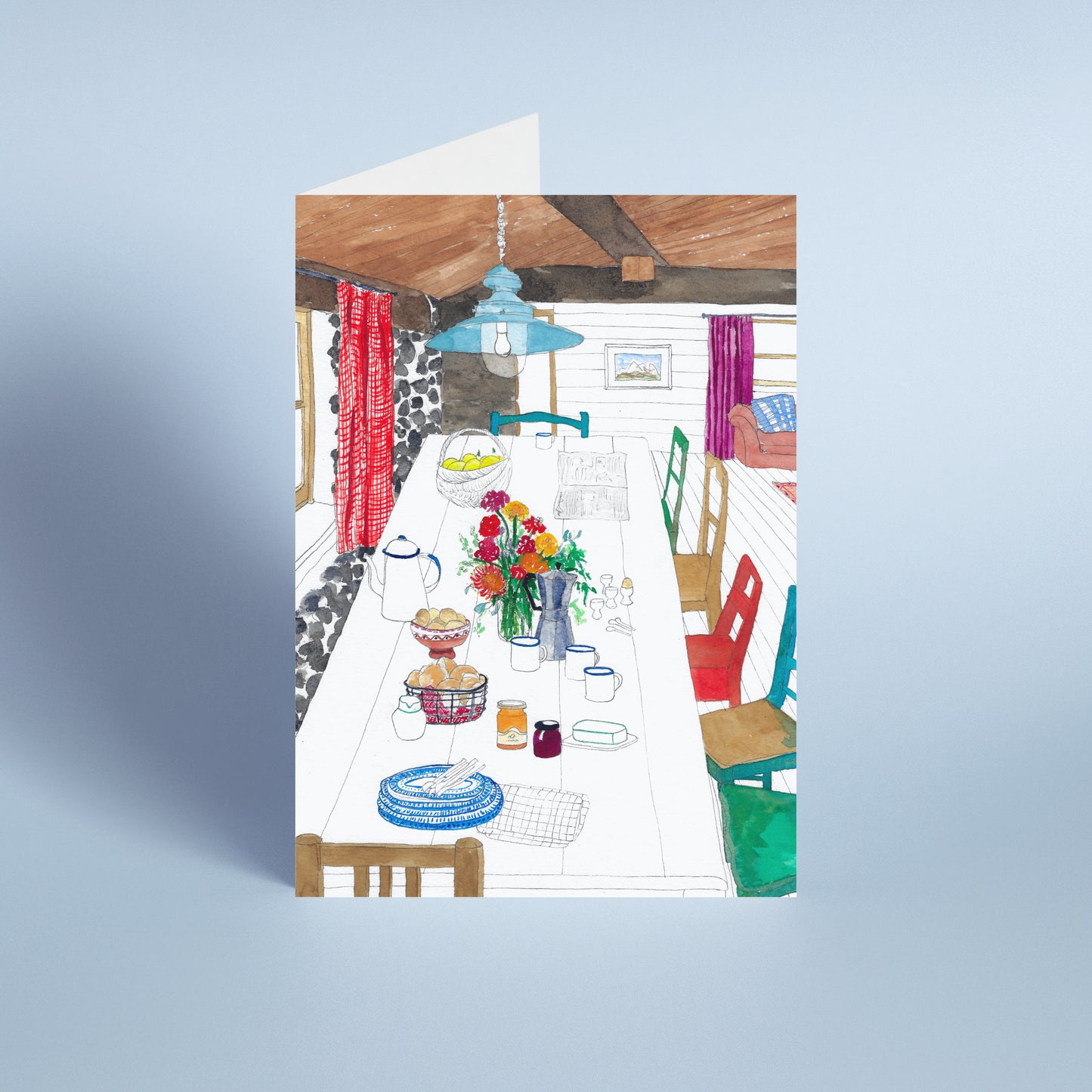 Cabin Breakfast Card