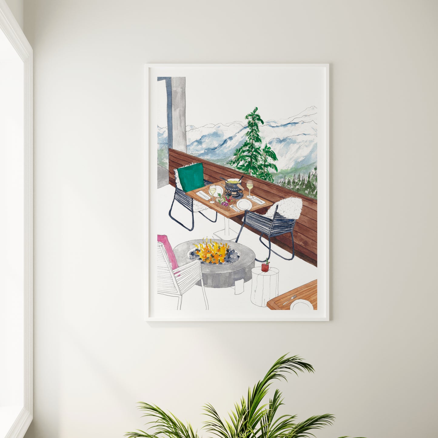 Swiss Alps Hotel Print