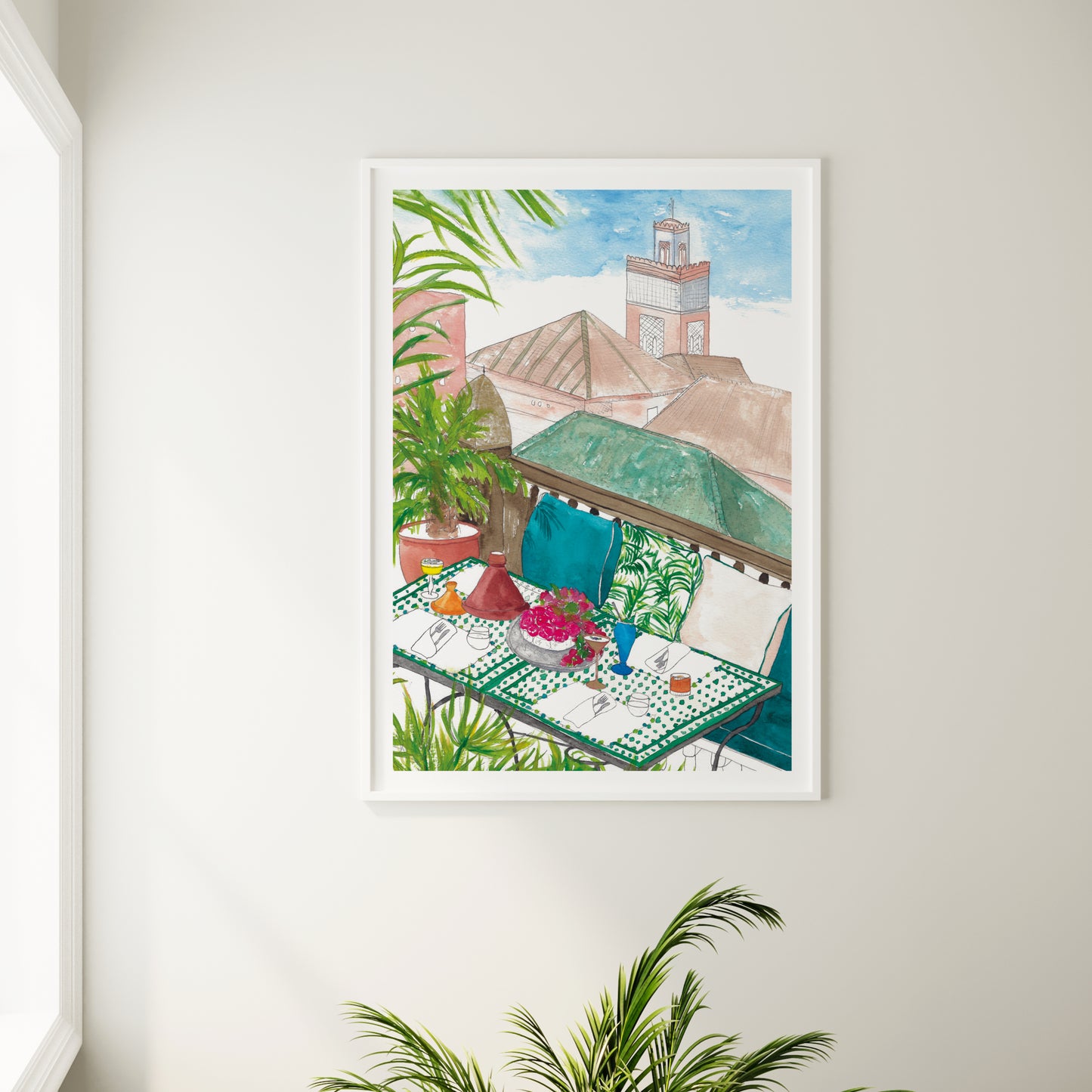 Morocco Hotel Rooftop Print