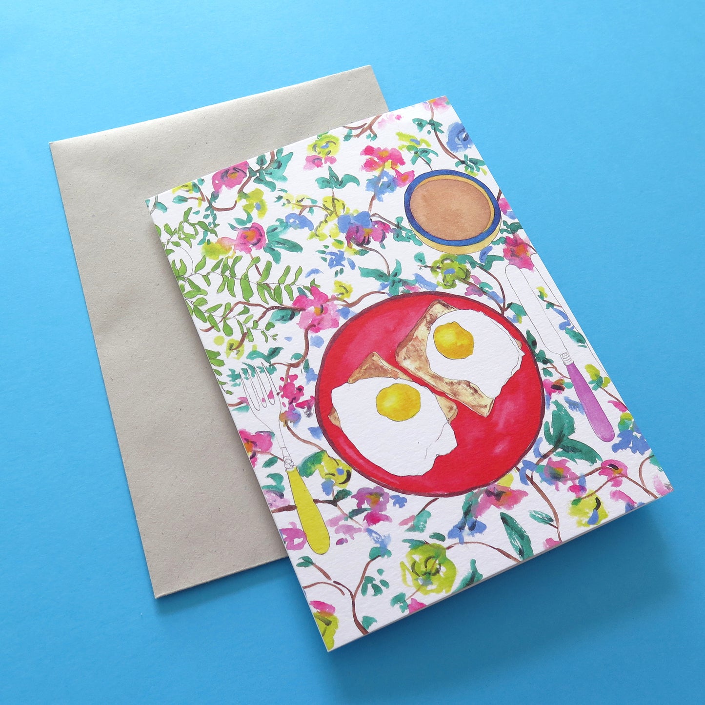 Eggs on Plate Card