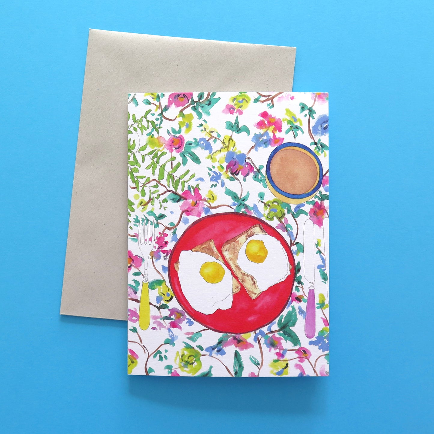 Eggs on Plate Card