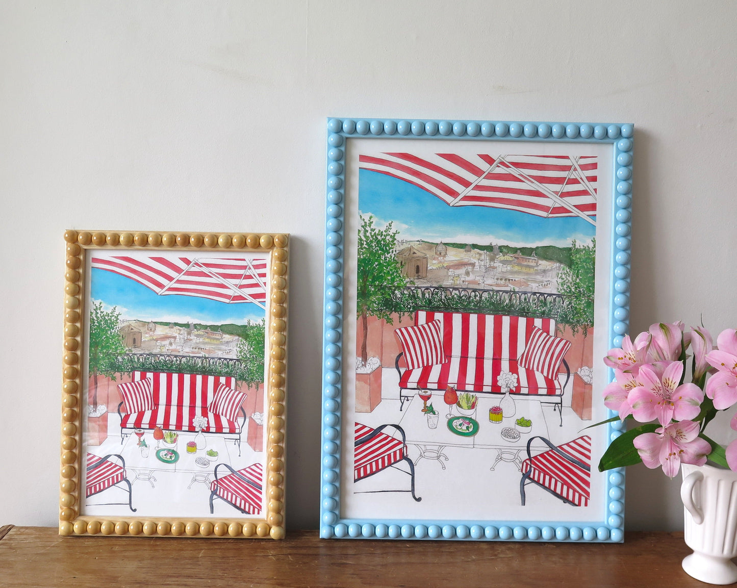 Italy Hotel Rooftop Print