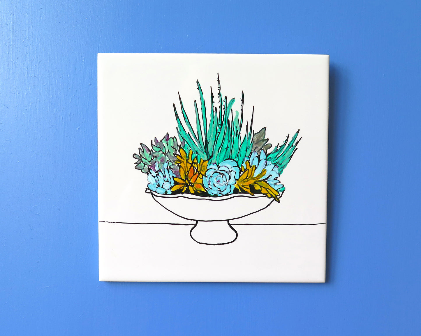 Succulent Plant Tile