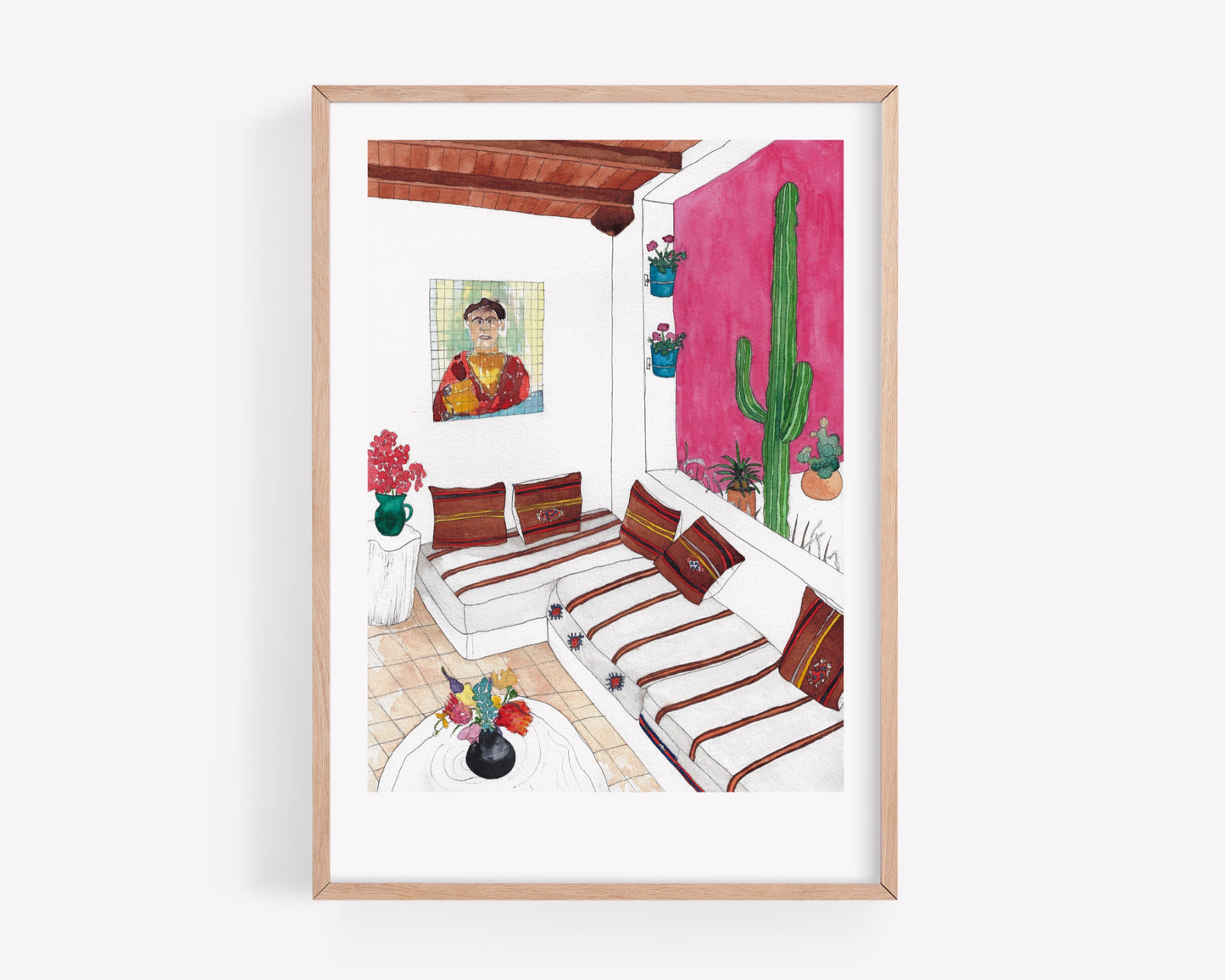 Mexican interior art print