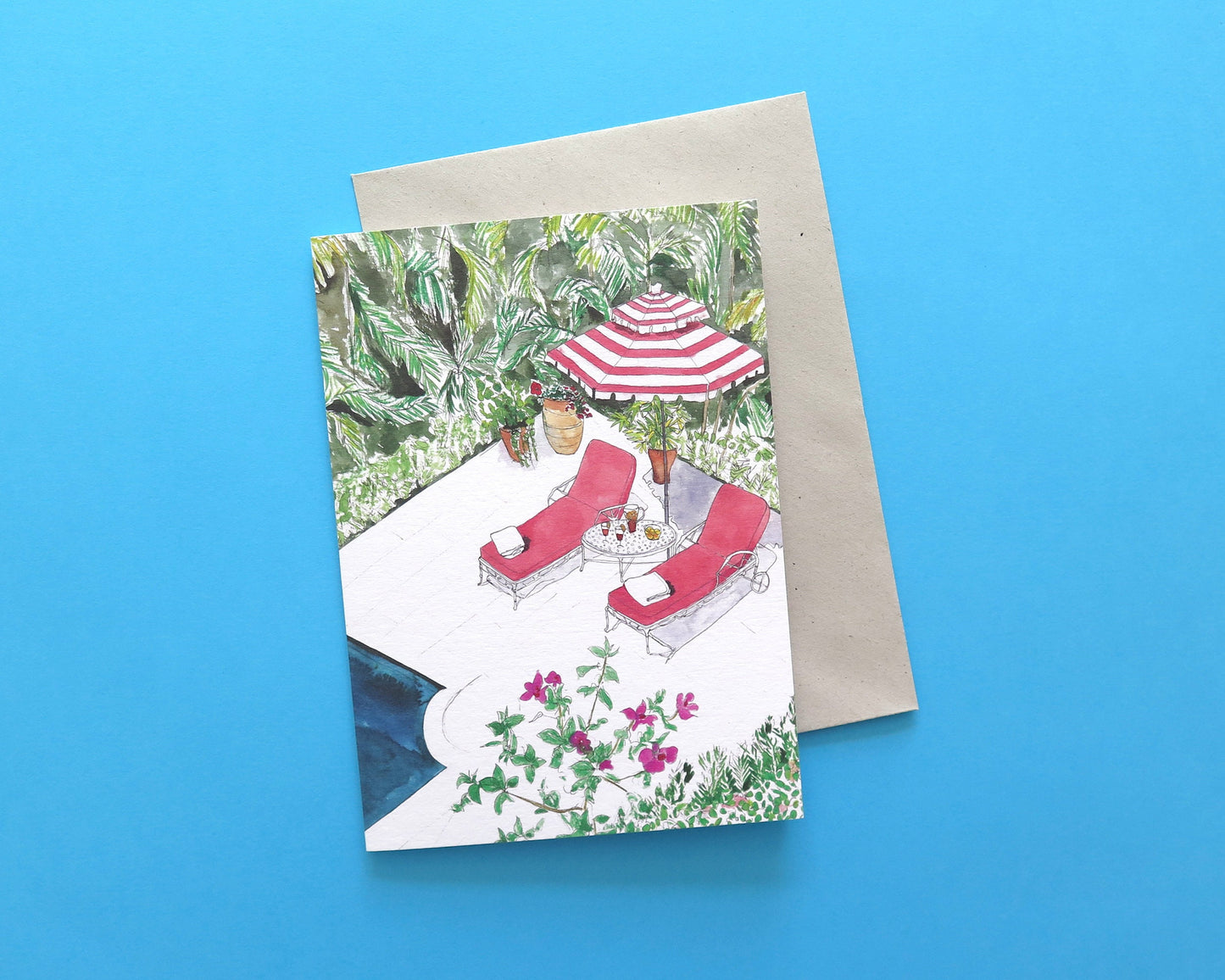 Summer Poolside Card