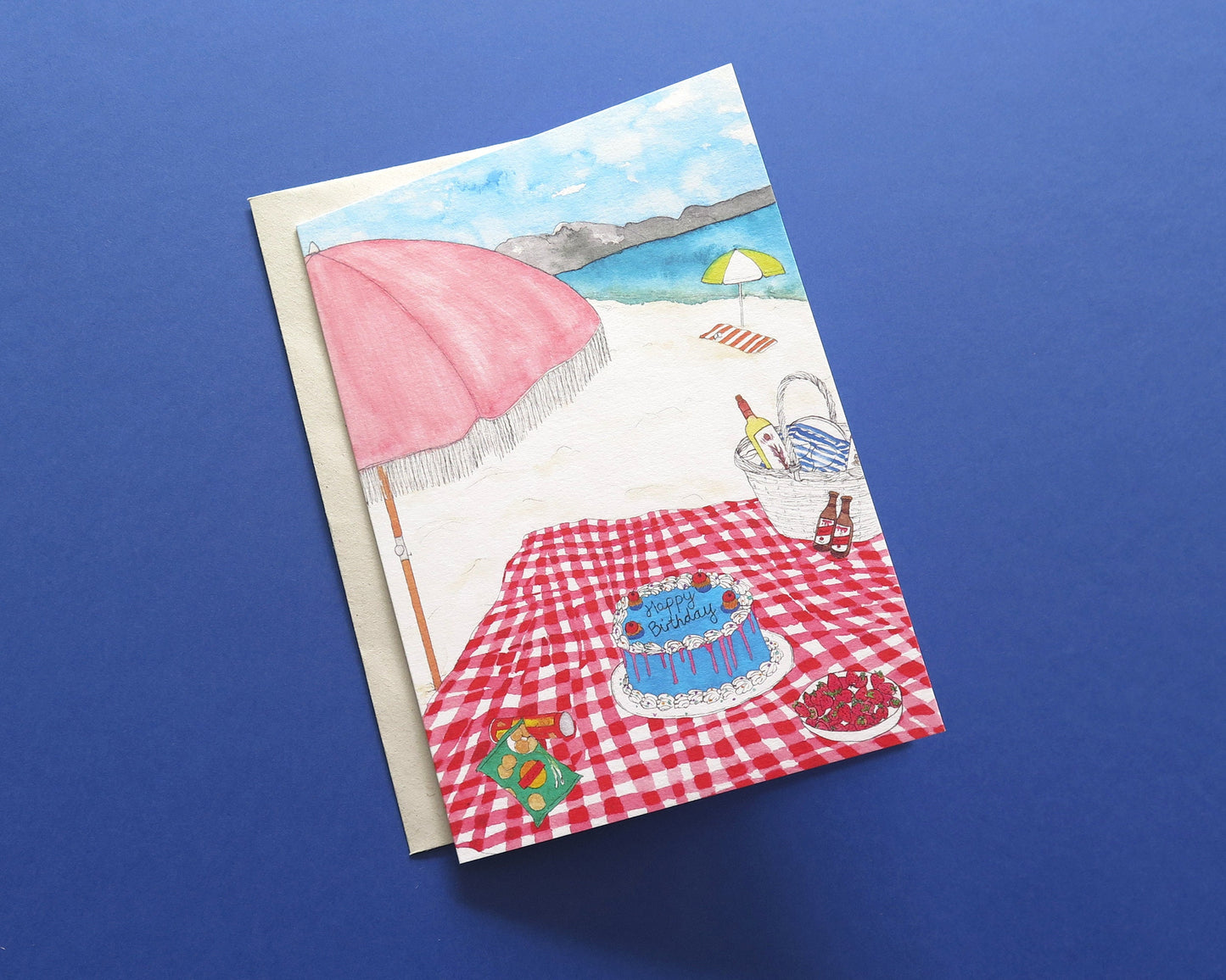 Birthday Beach Picnic Card