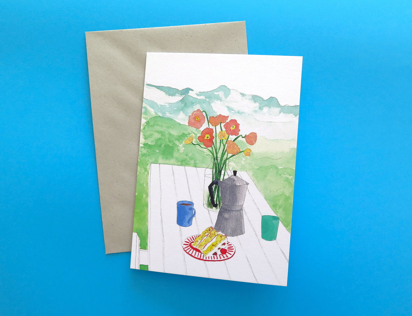 Mountain View Coffee & Cake Card
