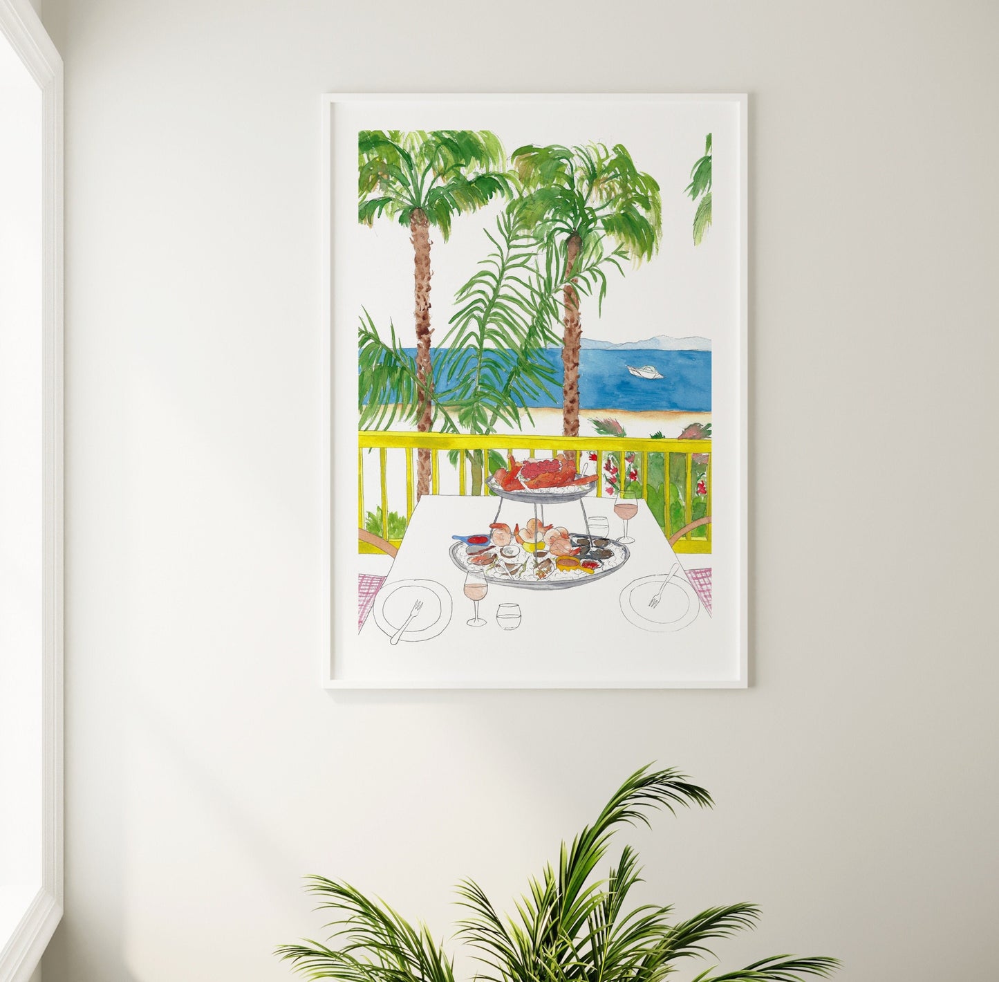 Seaside Dining Print