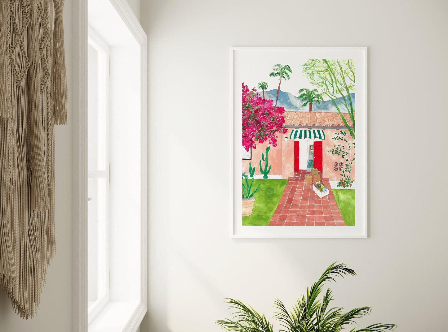 Palm Springs home art print