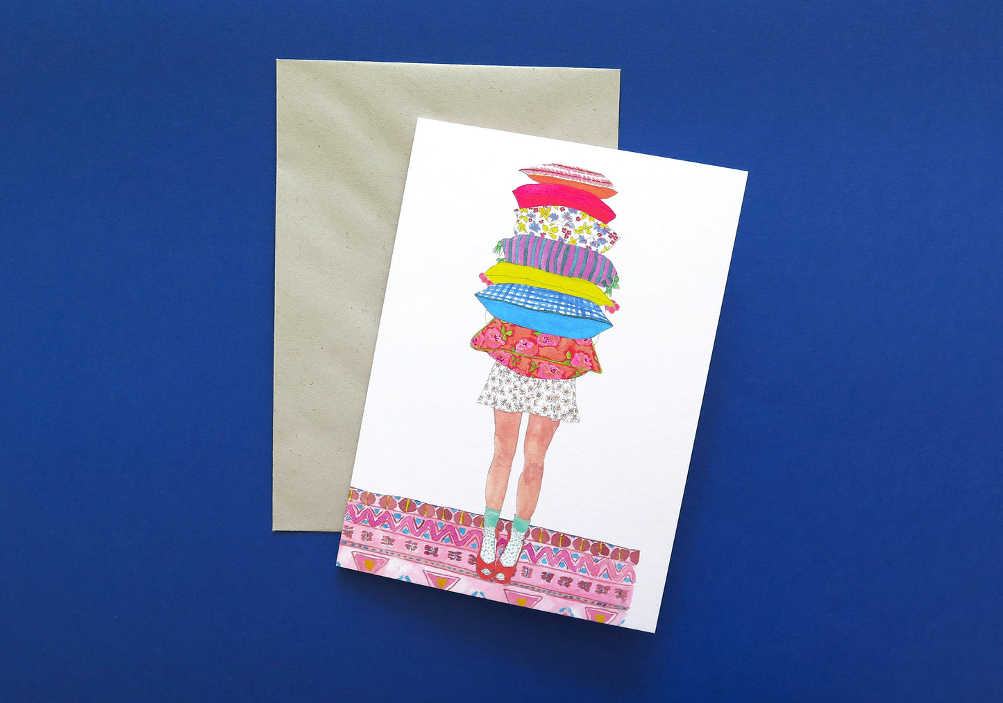 Cute Cushion Stack Card