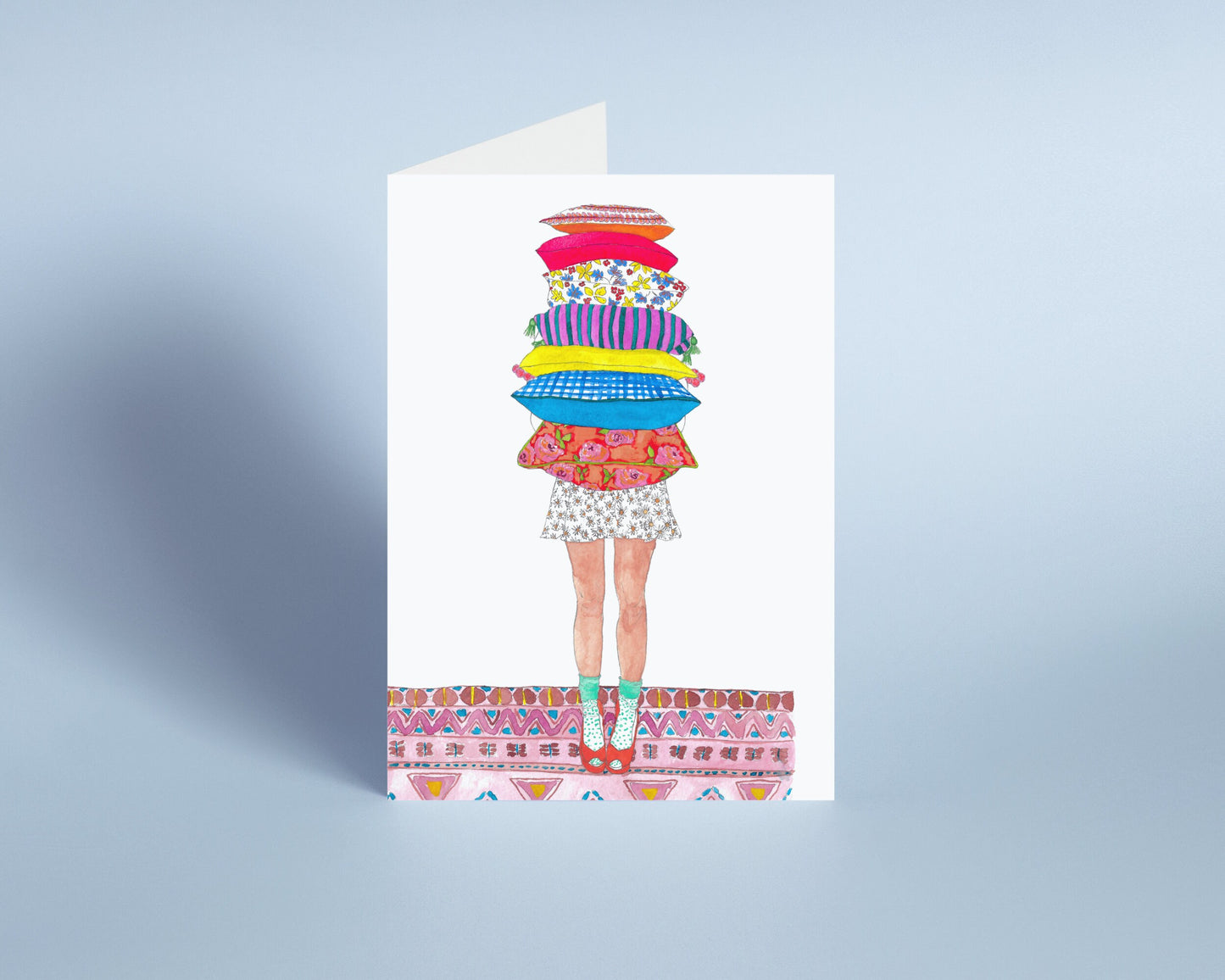 Cute Cushion Stack Card